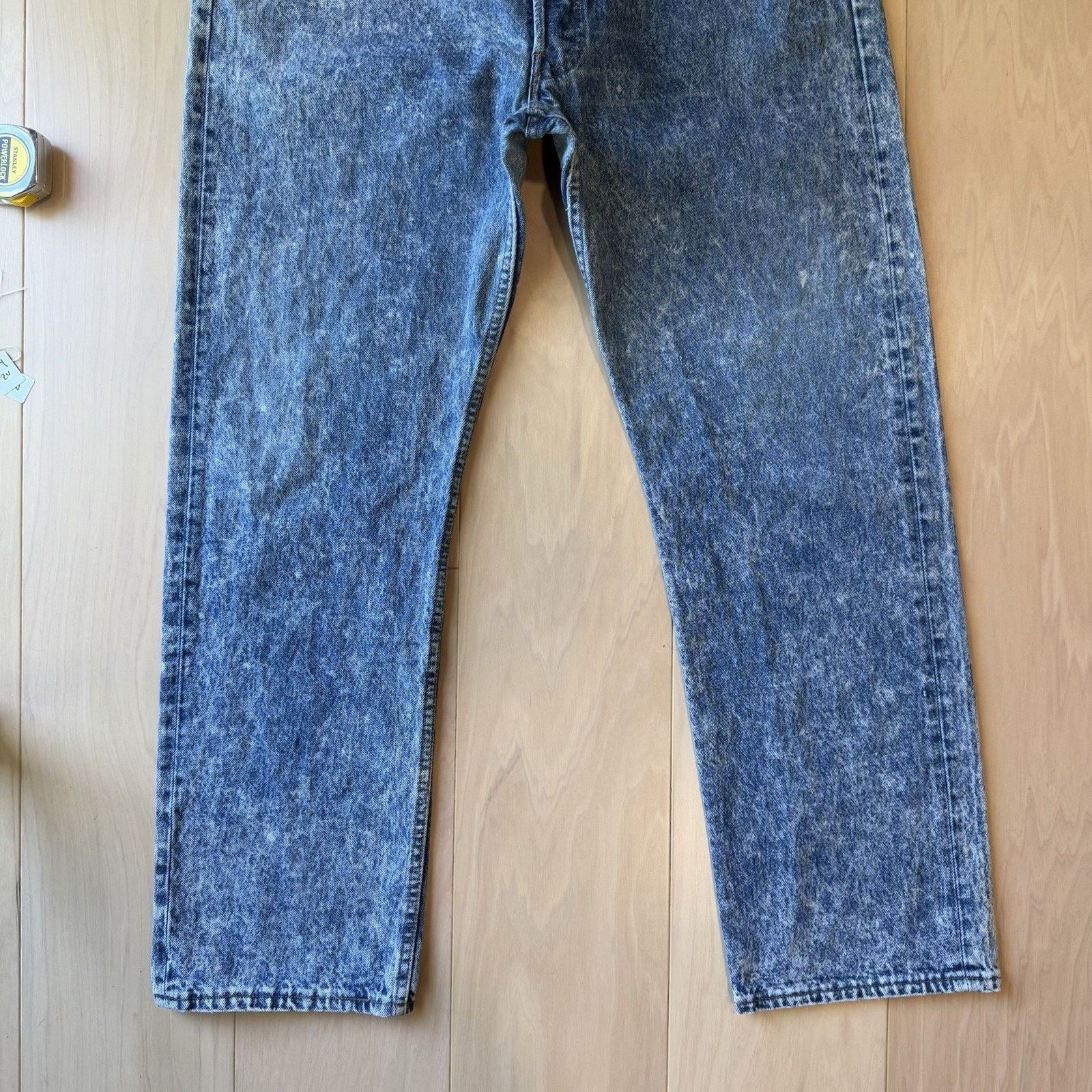 Levi's Vintage Levis 501 Jeans 37 Blue 80s Stone Wash Made in USA Size US 37 - 4 Thumbnail