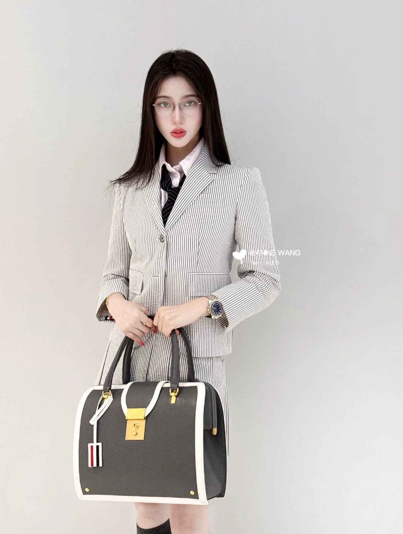 Thom Browne Thom Browne Women's Classic Seersucker Short Blazer 38 Size XS / US 0-2 / IT 36-38 - 1 Thumbnail