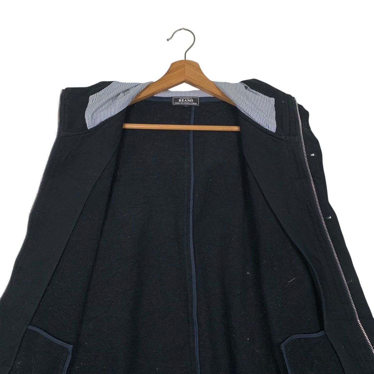 Beams Japan Beams Japan Hooded Black Jacket Size US M / EU 48-50 / 2 - 13 Thumbnail