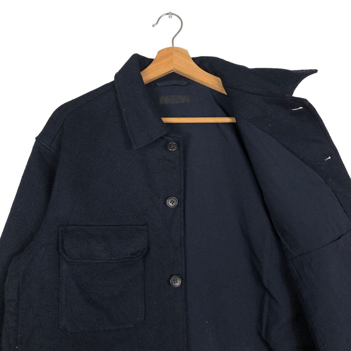 Japanese Brand 🔥Vintage Wool Chore Jacket Uniqlo Japan Issey Miyake Size US L / EU 52-54 / 3 - 12 Thumbnail