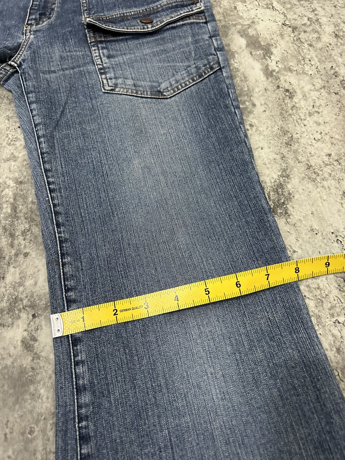Rare 2000’s NCFM 3D Multi-Pocket Flare Vintage Alpha Cubic Pocket Flare Jeans