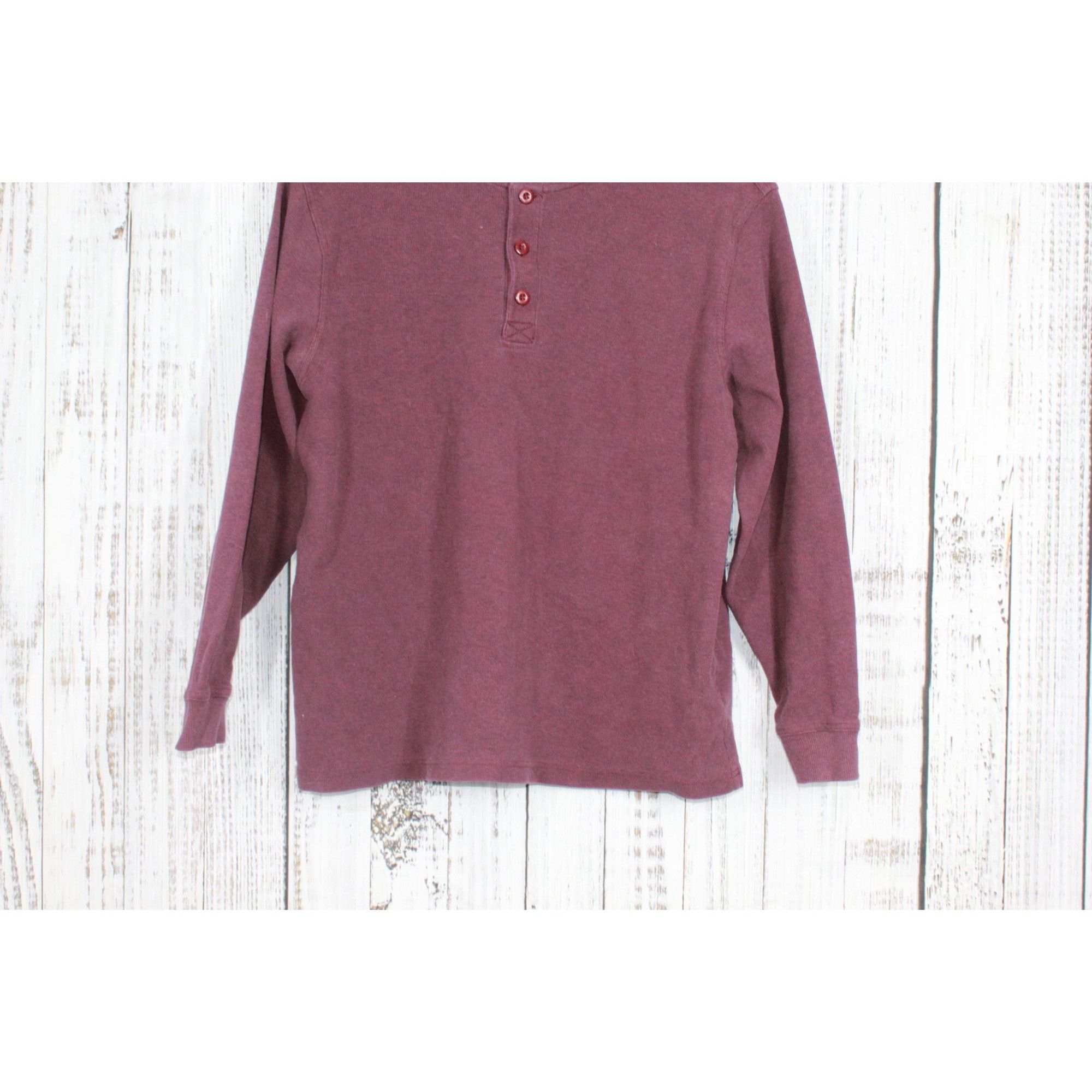 L.L. Bean LL Bean Men's Unshrinkable Mini Waffle Henley Long Sleeve Size US L / EU 52-54 / 3 - 3 Thumbnail