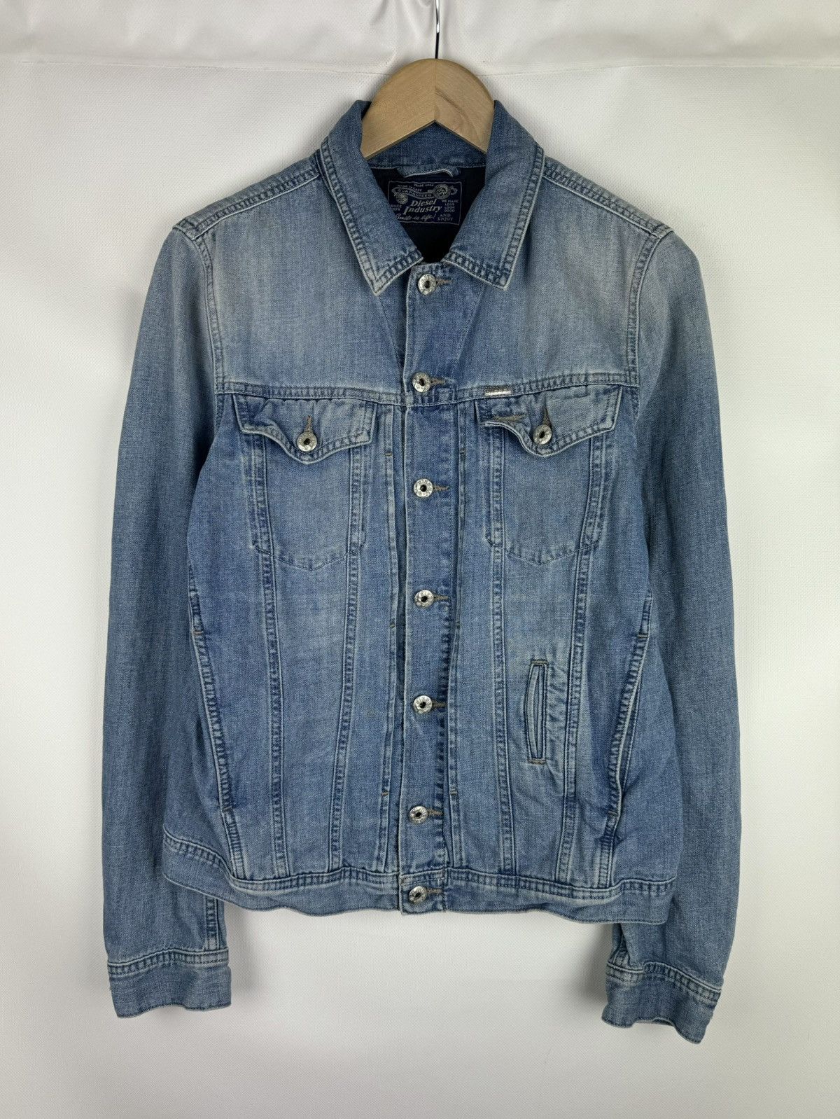 Diesel Diesel Men’s Y2K Denim Trucker Jacket Size M Size US M / EU 48-50 / 2 - 1 Thumbnail