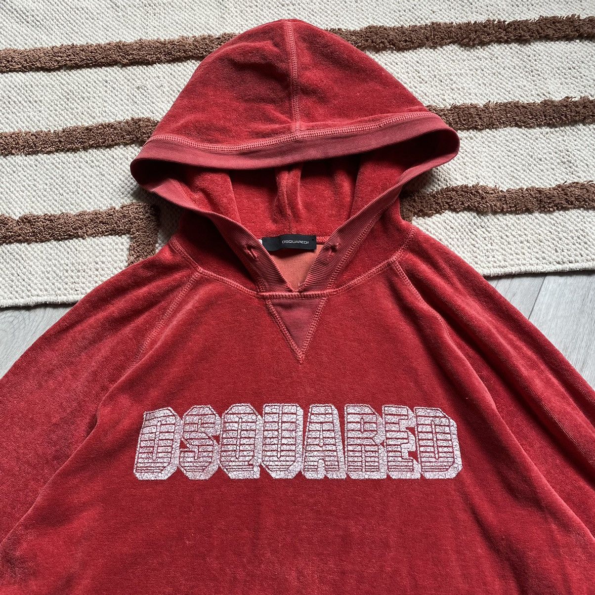 Dsquared2 DSQUARED2 RED VELOUR HOODIE Size US L / EU 52-54 / 3 - 2 Thumbnail