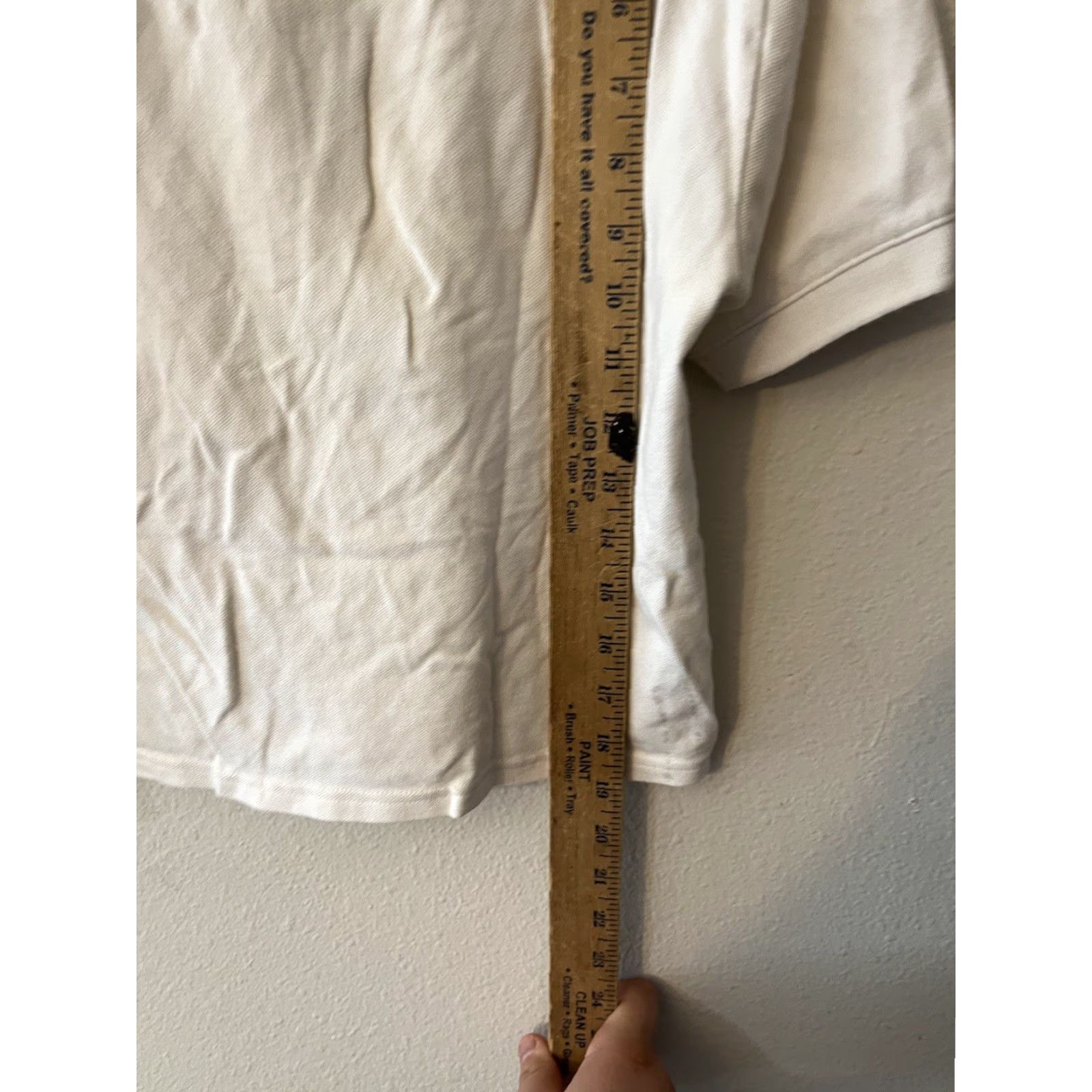 Gap VINTAGE Gap Cropped Polo Shirt Women's XS White Short Sleeve Size 26" / US 2 / IT 38 - 5 Thumbnail