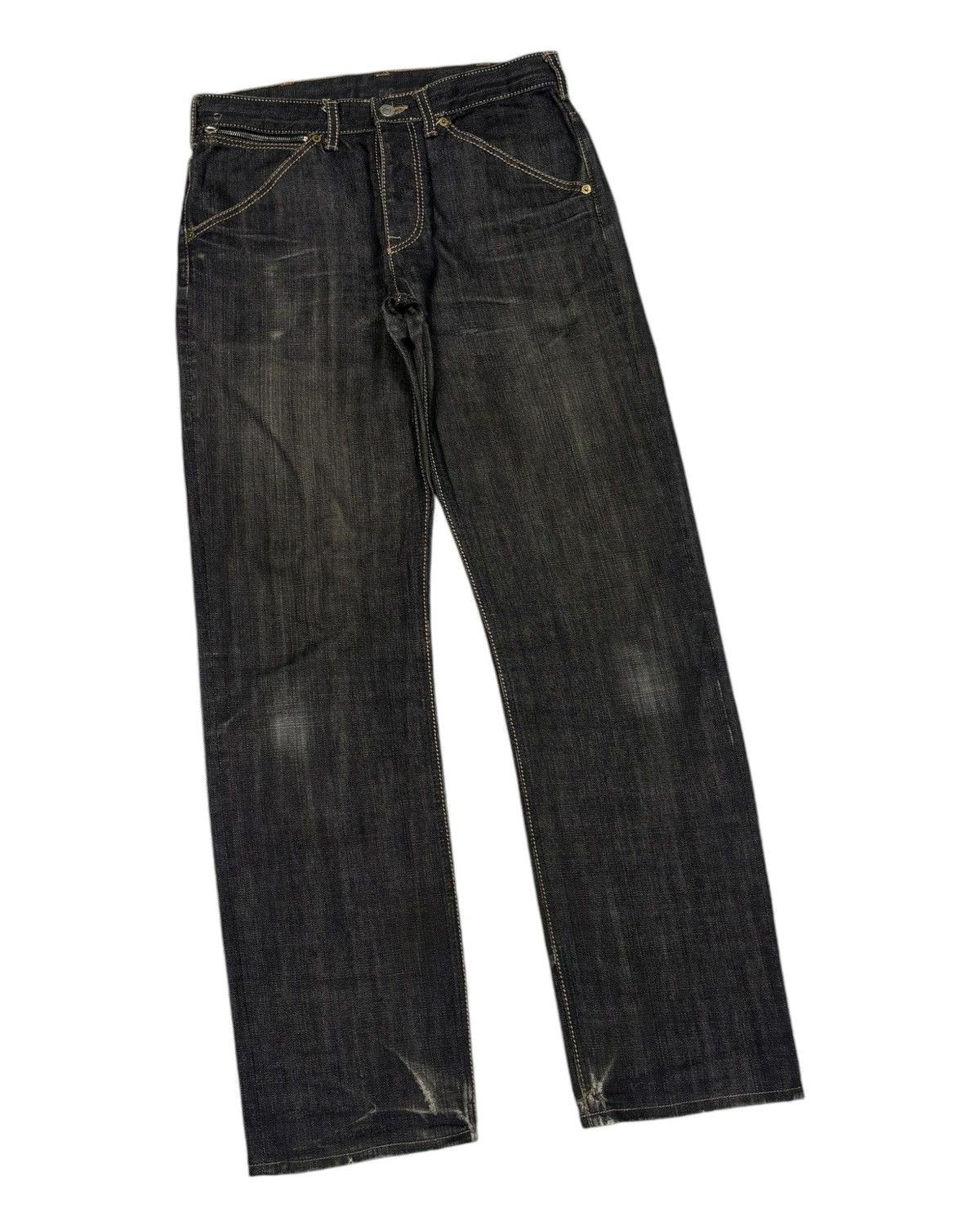 If Six Was Nine HARRODS LONDON BLACK JEANS DISTRESSED DENIM HELMUT LANG Size US 31 - 5 Thumbnail