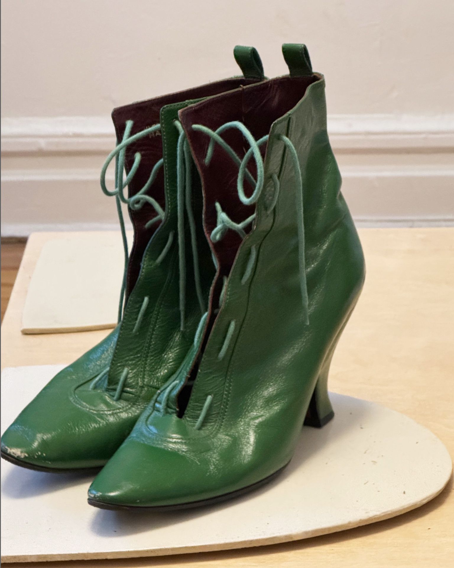 Marc Jacobs marc jacobs rare victorian boots kelly green | Grailed
