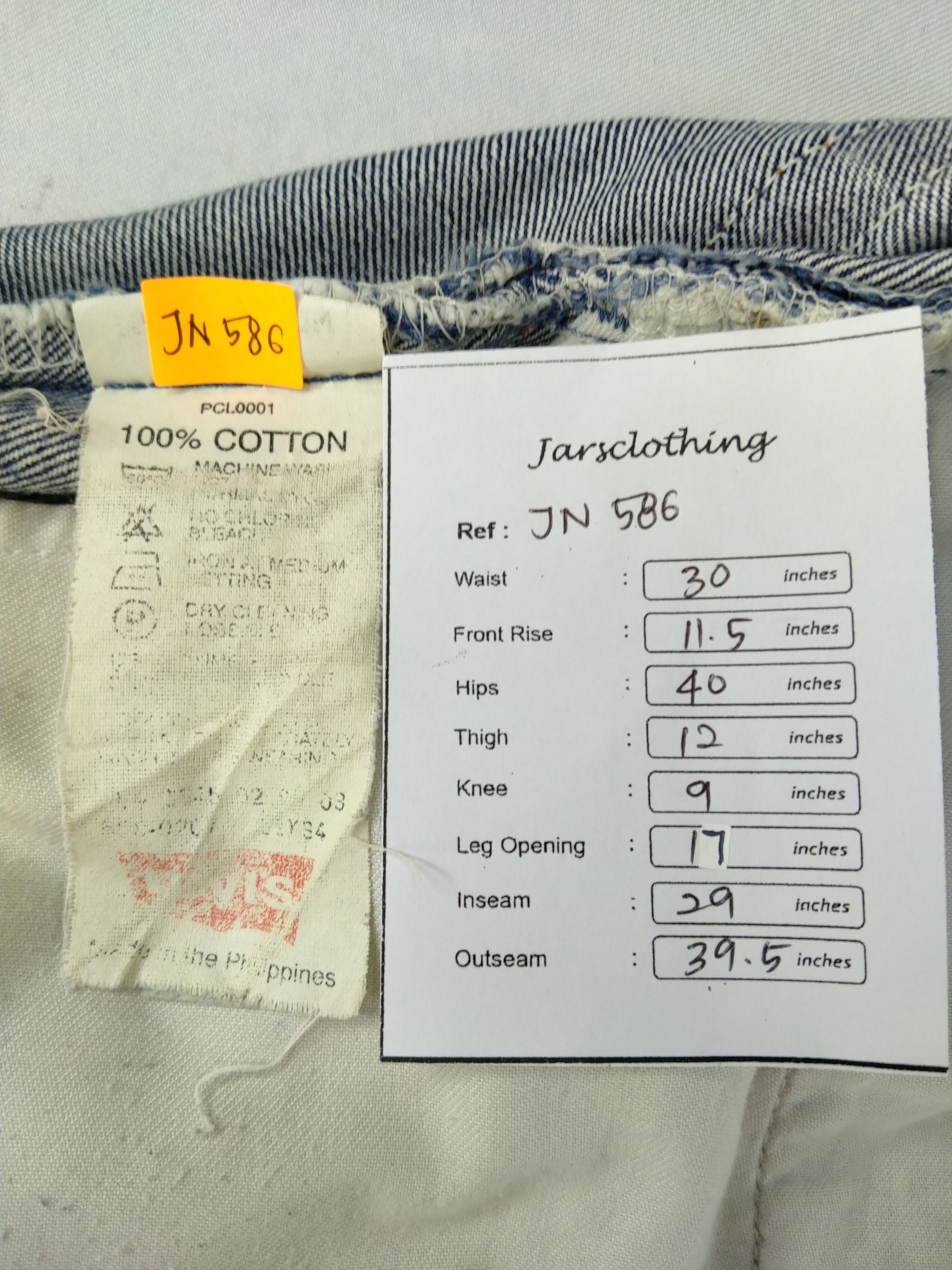 Levi's Vintage Levi's 508 Distressed Blue 30x29 Denim -JN586 Size US 32 / EU 48 - 7 Thumbnail