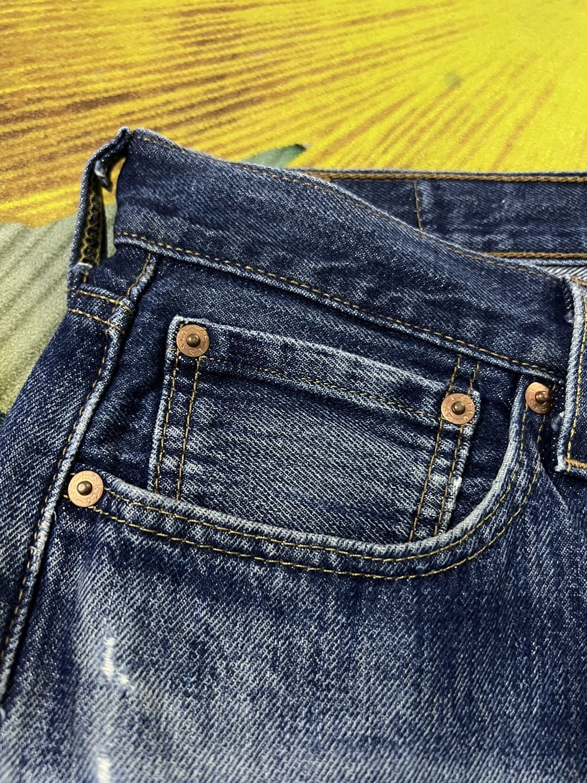 Levi's 💥Rare Vintage Levis 501 Distress Jean Size US 31 - 10 Thumbnail