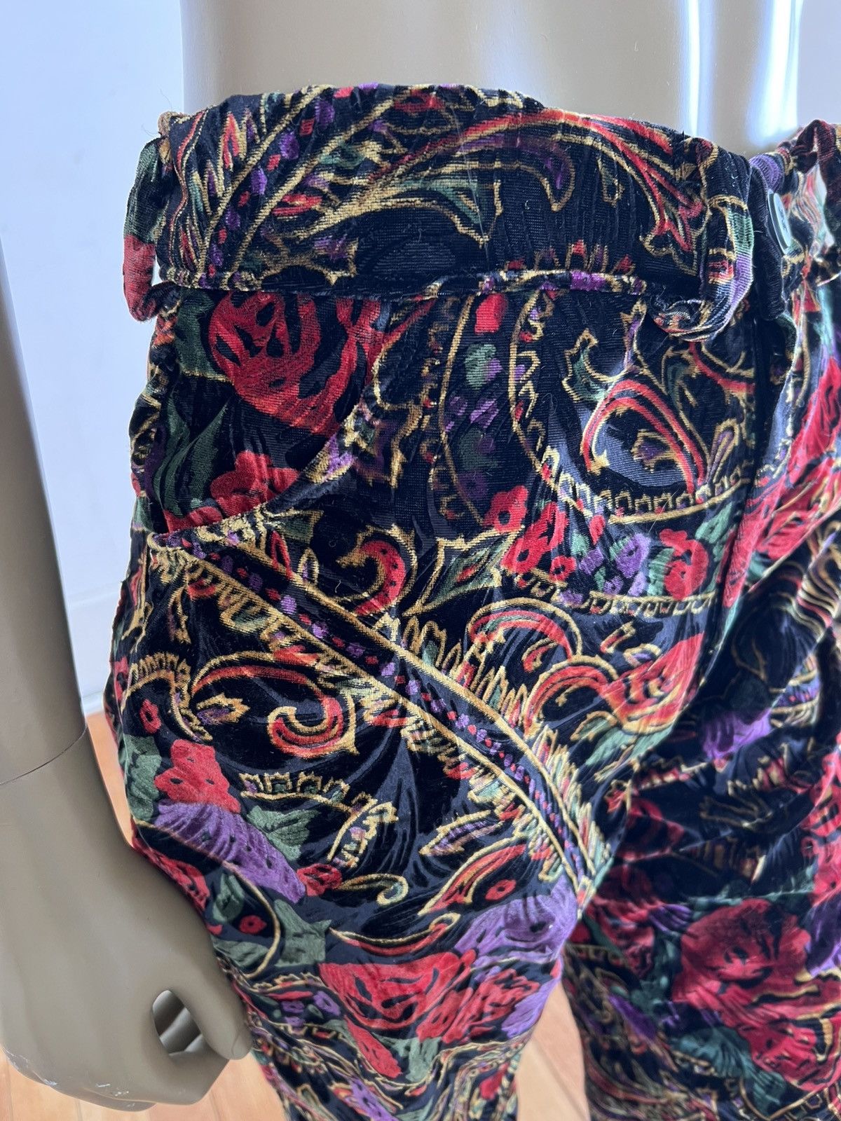 Other Velvet printed bell bottoms pants 32” by A Herman USA Size US 32 / EU 48 - 2 Thumbnail
