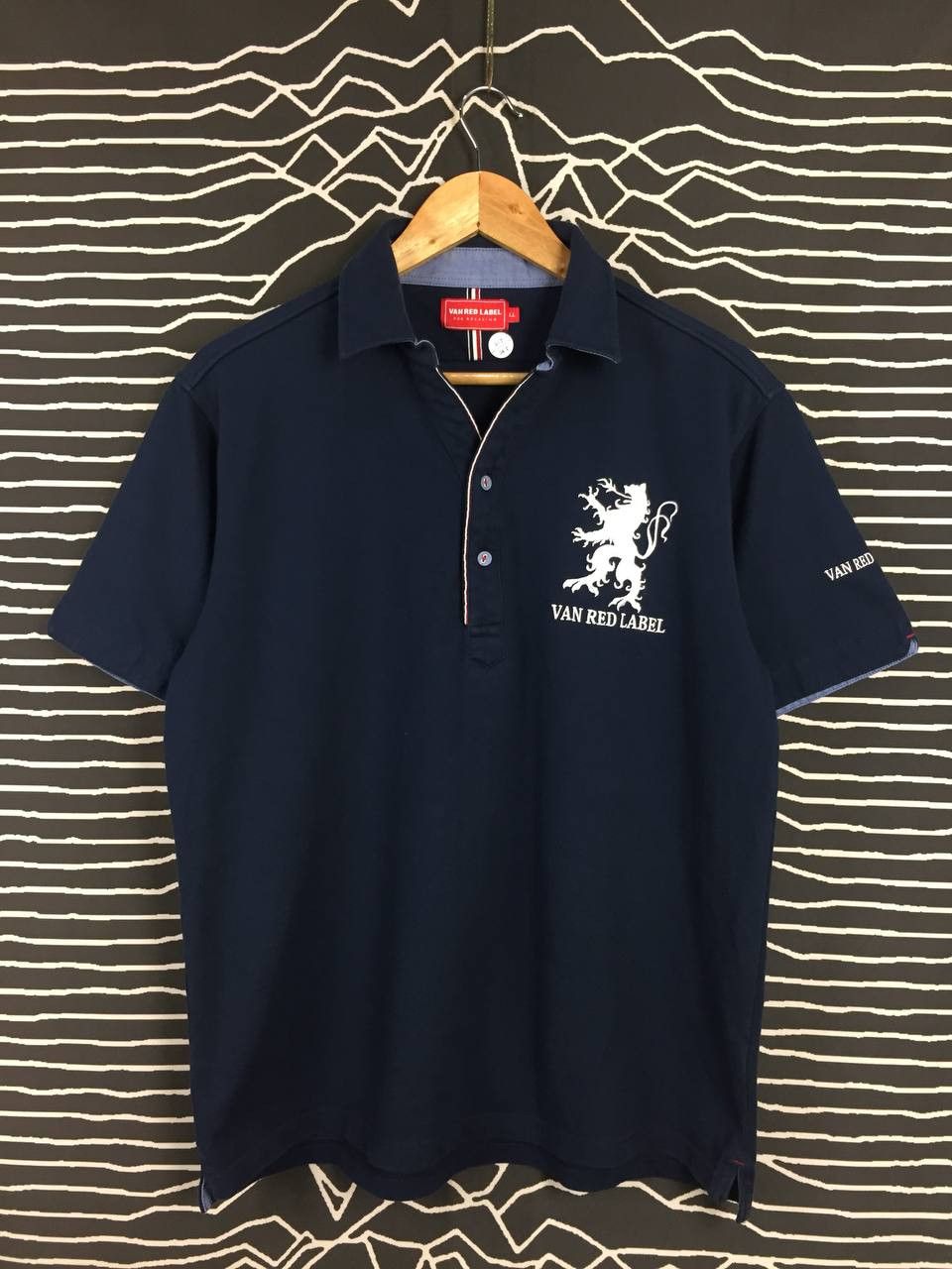 Japanese Brand × Vintage Van Red Label Embroidered Logo Polo Tee Size US XL / EU 56 / 4 - 2 Thumbnail
