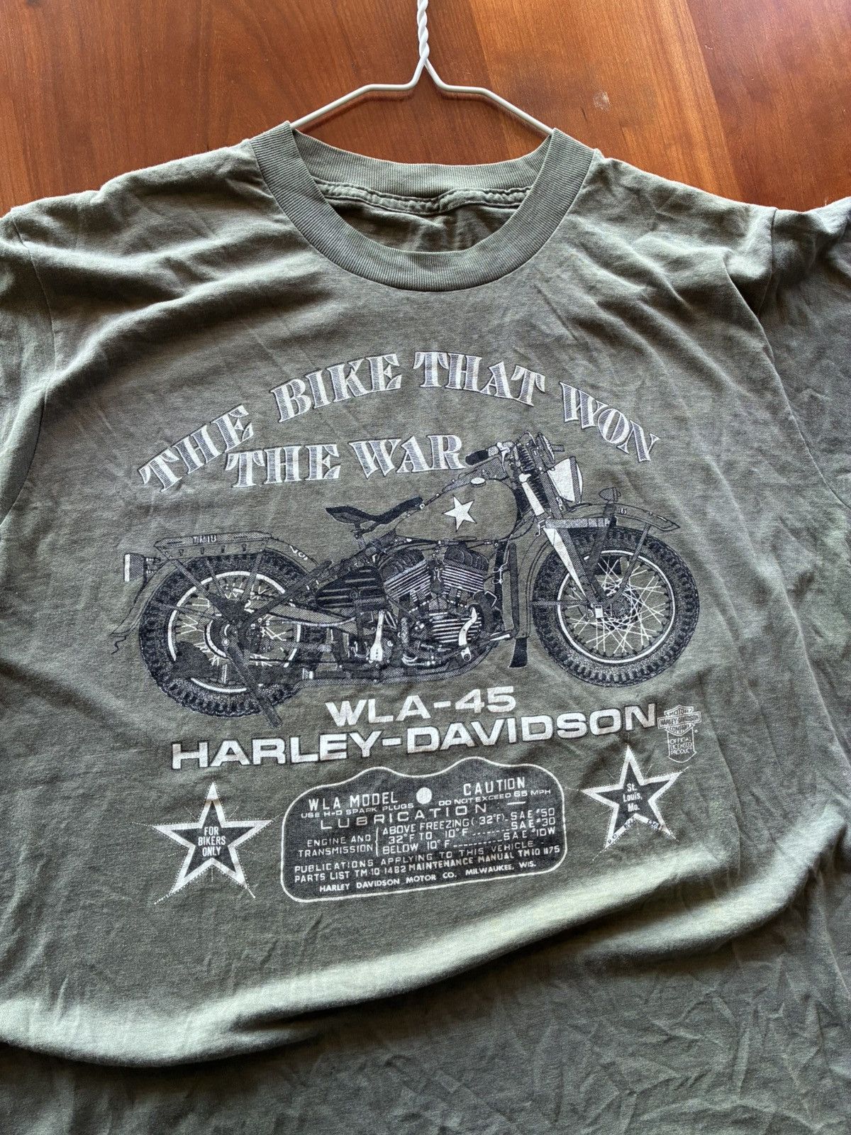 Harley Davidson Vintage 1980’s Harley Davidson War tee shirt Size US L / EU 52-54 / 3 - 2 Thumbnail