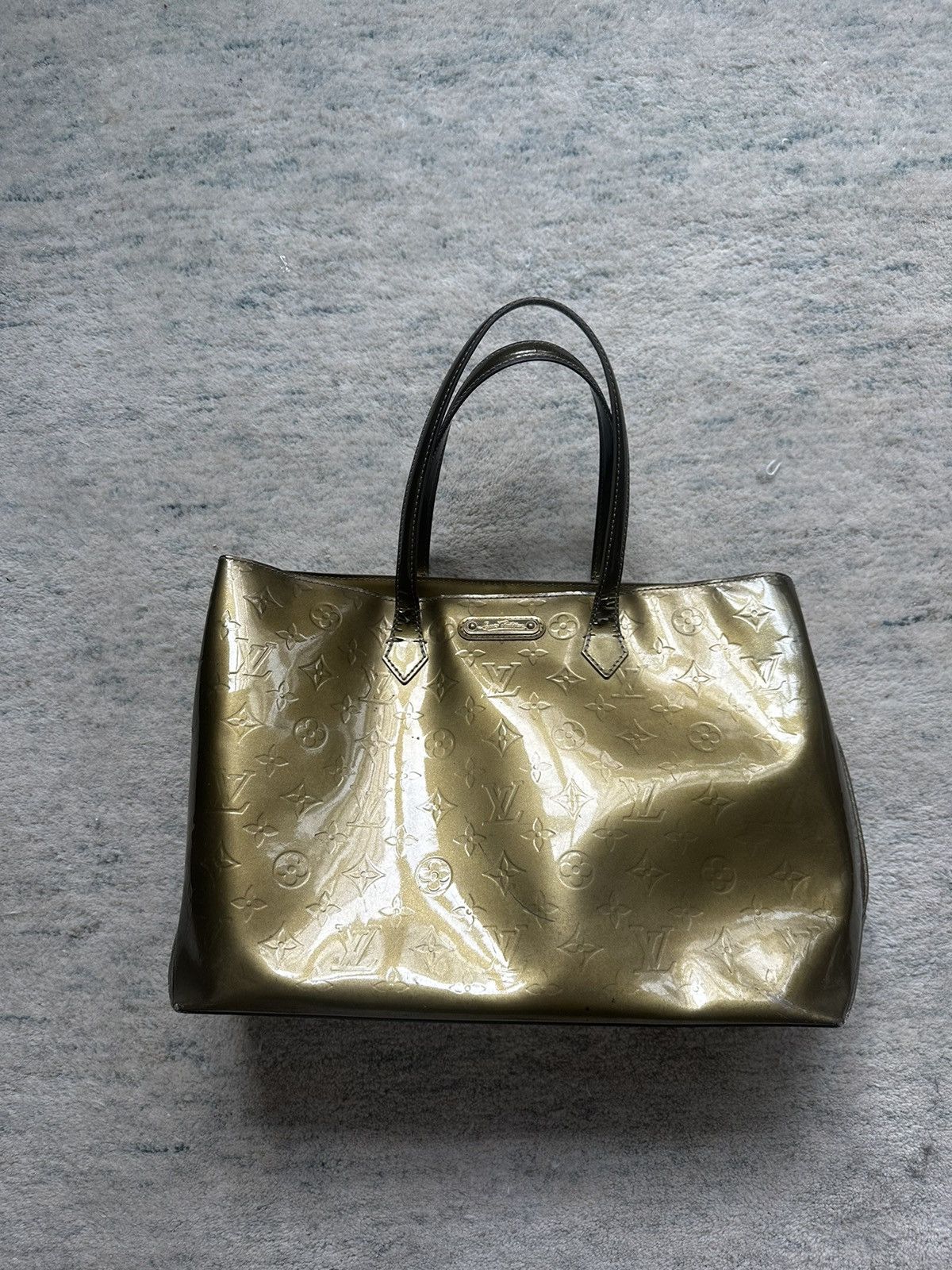 Vintage Louis Vuitton Monogram Vernis Wilshire GM Tote MM Khaki Size ONE SIZE - 1 Thumbnail