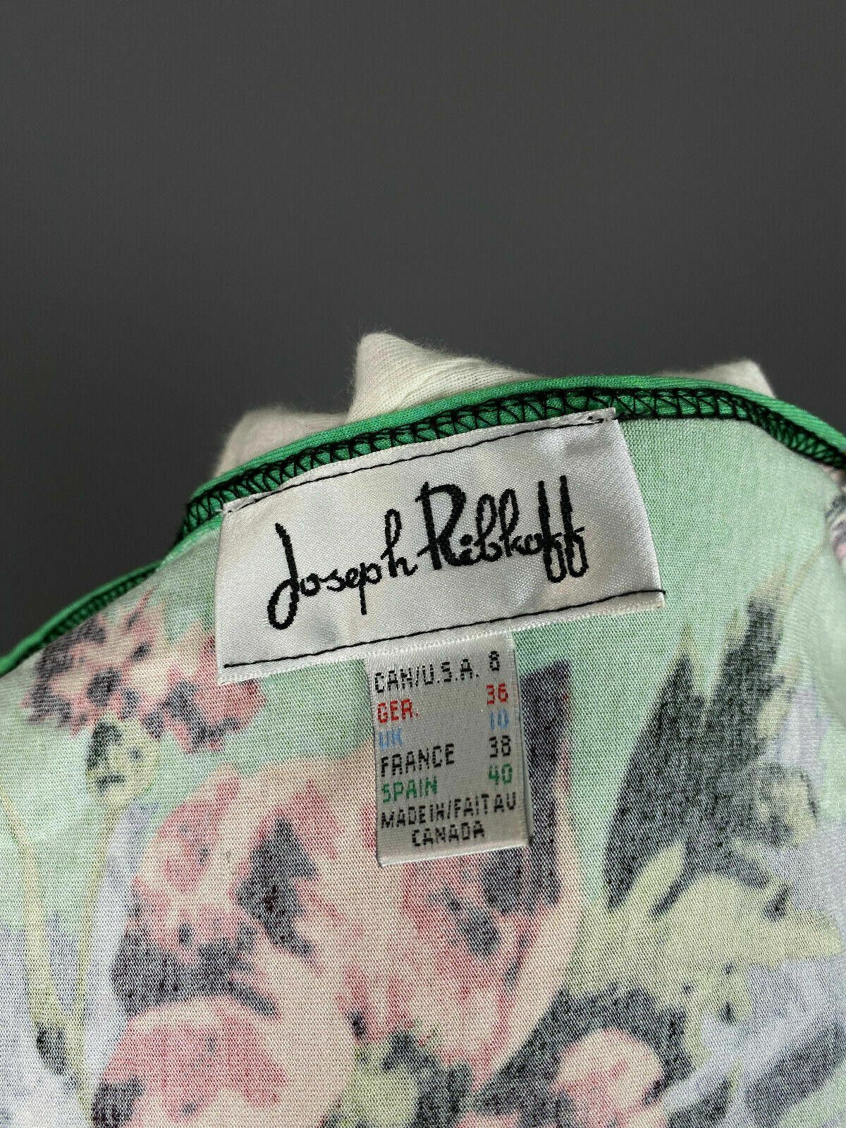 Designer Ladies Joseph Ribkoff Mulicolor Floral Dress Size 10 Size L / US 10 / IT 46 - 10 Thumbnail