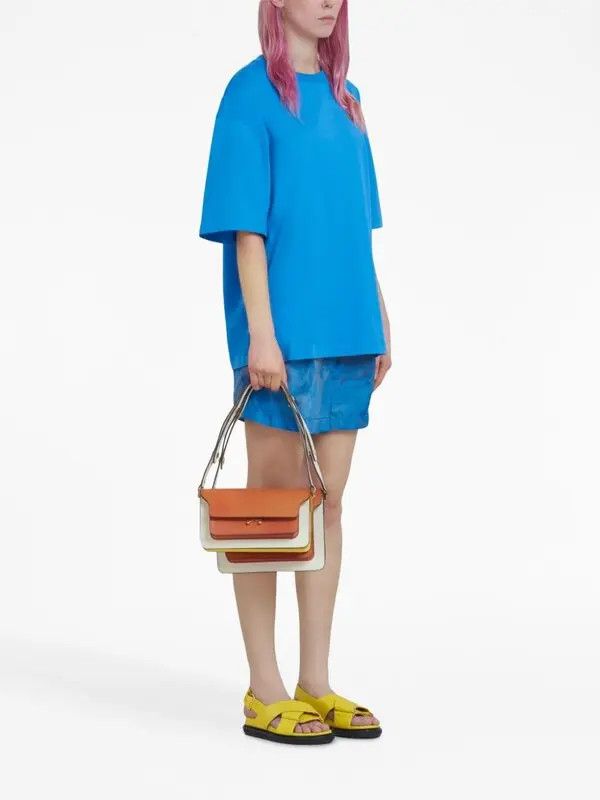 Marni o1y1125 Short Sleeves T-Shirt in Azure Size S / US 4 / IT 40 - 5 Thumbnail