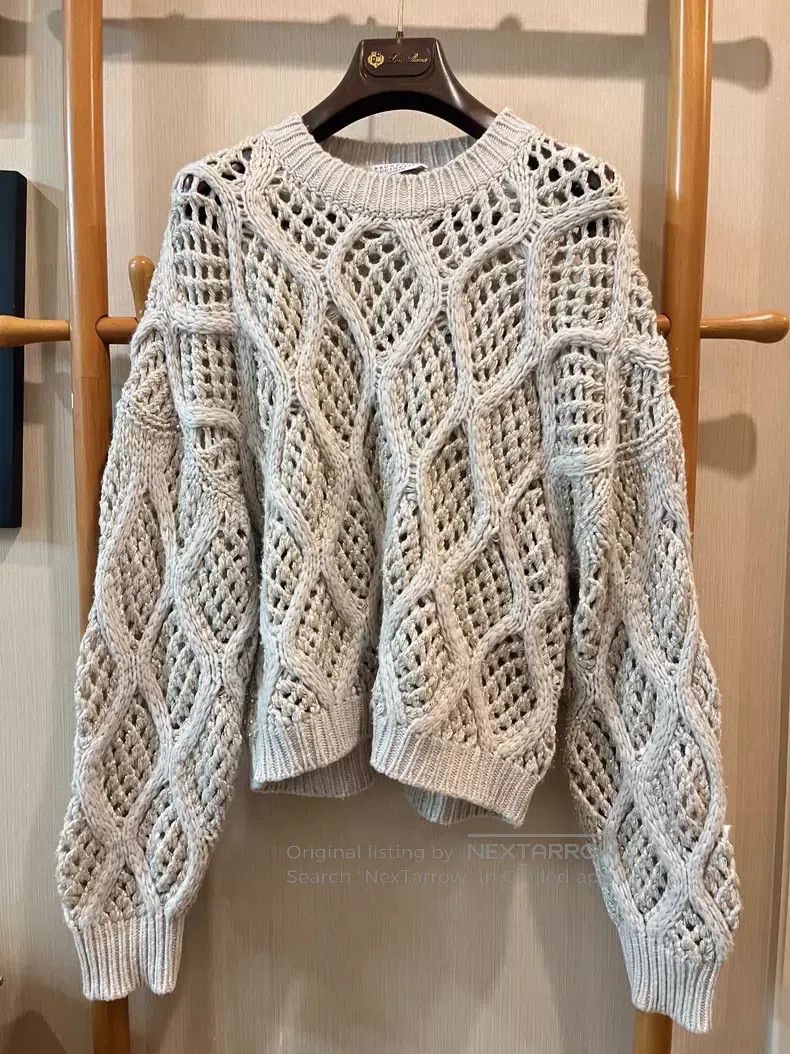 Brunello Cucinelli Brunello Cucinelli 24 Year Opera Heavy Pure Cashmere Sequi Size M / US 6-8 / IT 42-44 - 2 Thumbnail