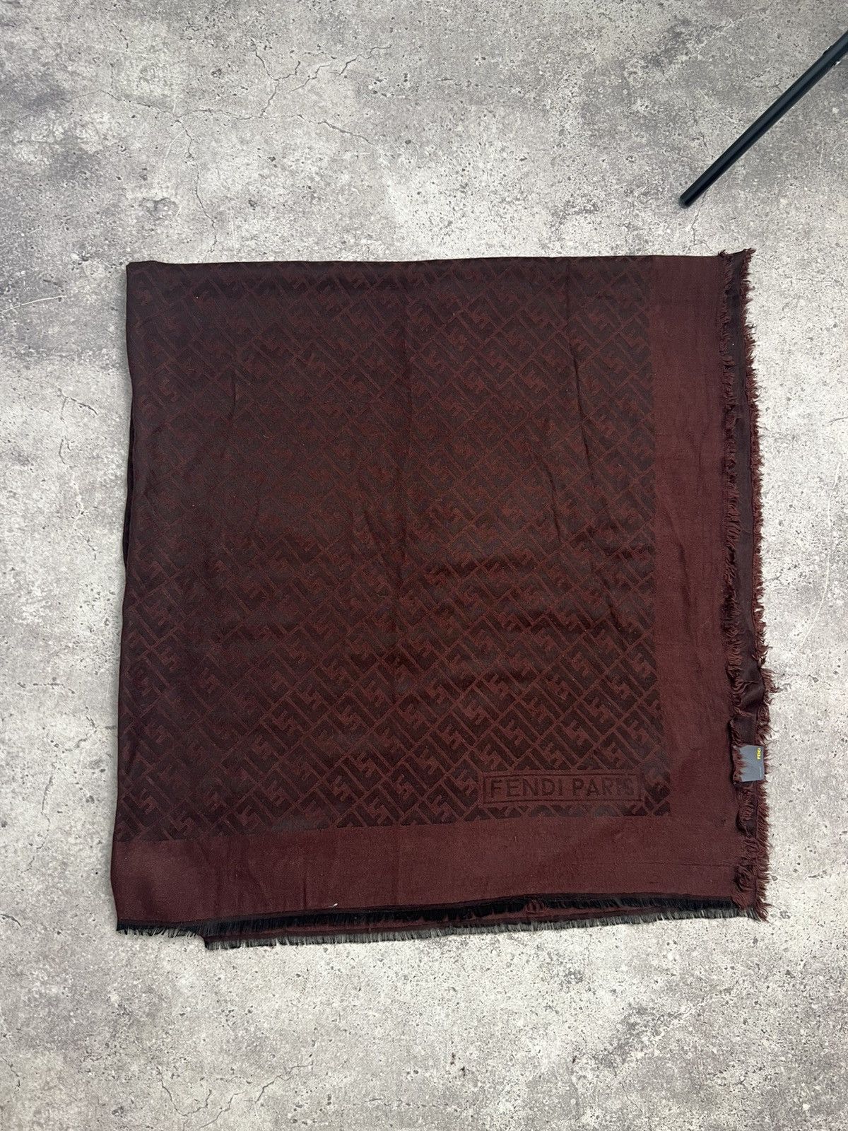 Fendi × Vintage Fendi Monogram Scarf / Muffler / Wool Size ONE SIZE - 2 Thumbnail