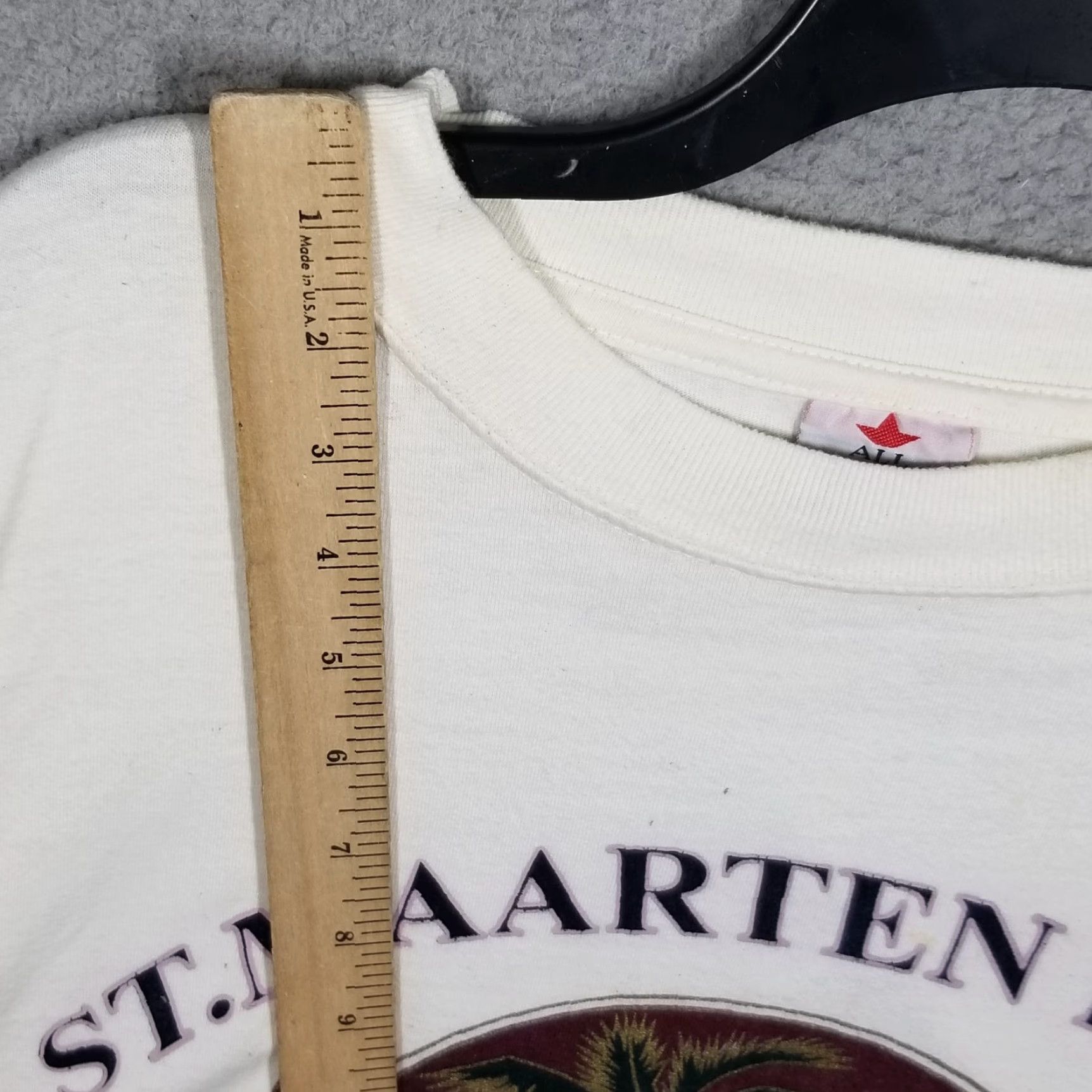 Vintage VINTAGE All American Star Men’s T-Shirt XL White Caribbean Island Tour Souvenir 90s Tropical Beach Coastal Size US XL / EU 56 / 4 - 4 Thumbnail