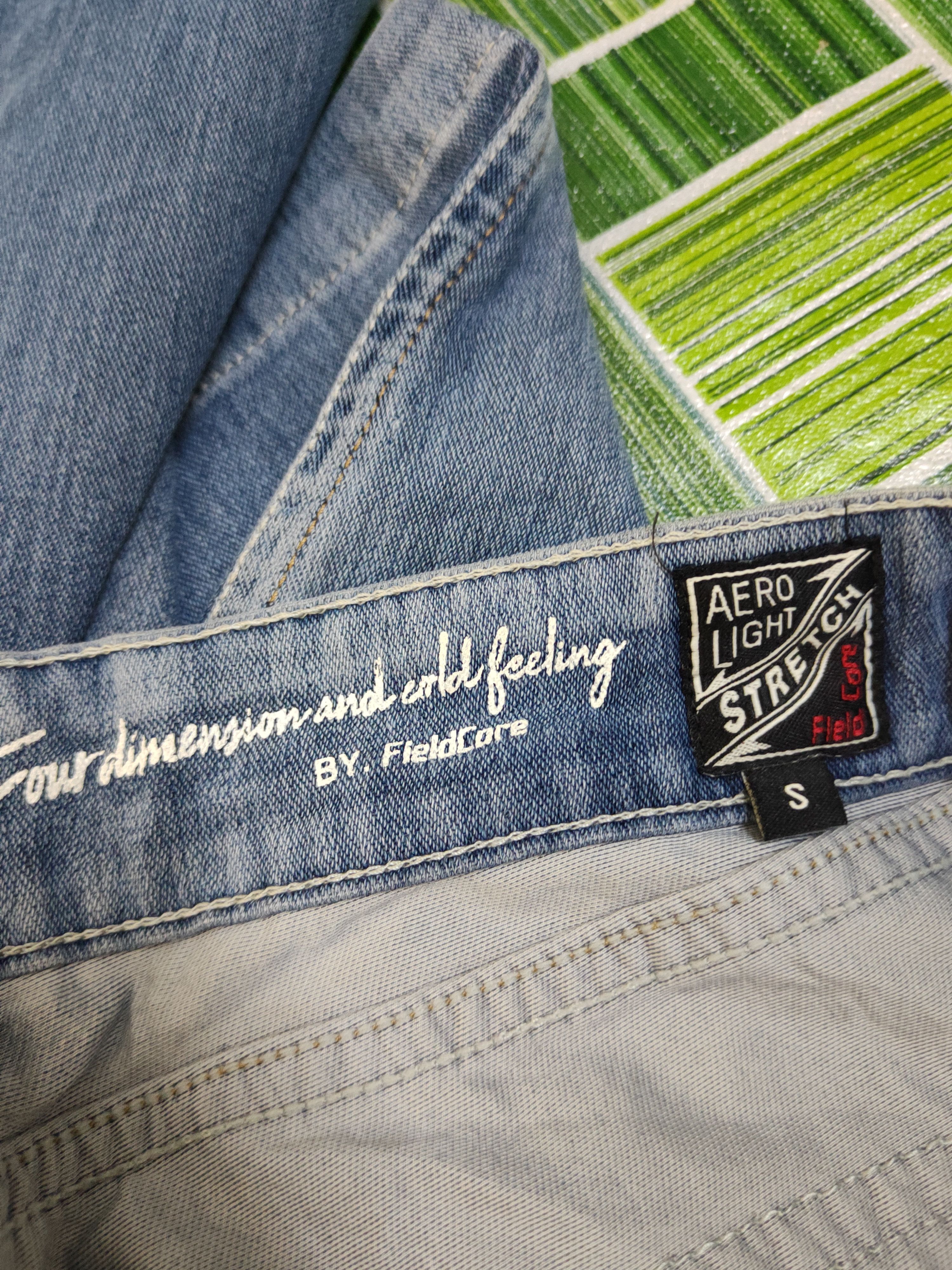 Japanese Brand FieldCore Blue Distressed Ripped Soft denim Jeans #W2057 Size US 30 / EU 46 - 15 Thumbnail