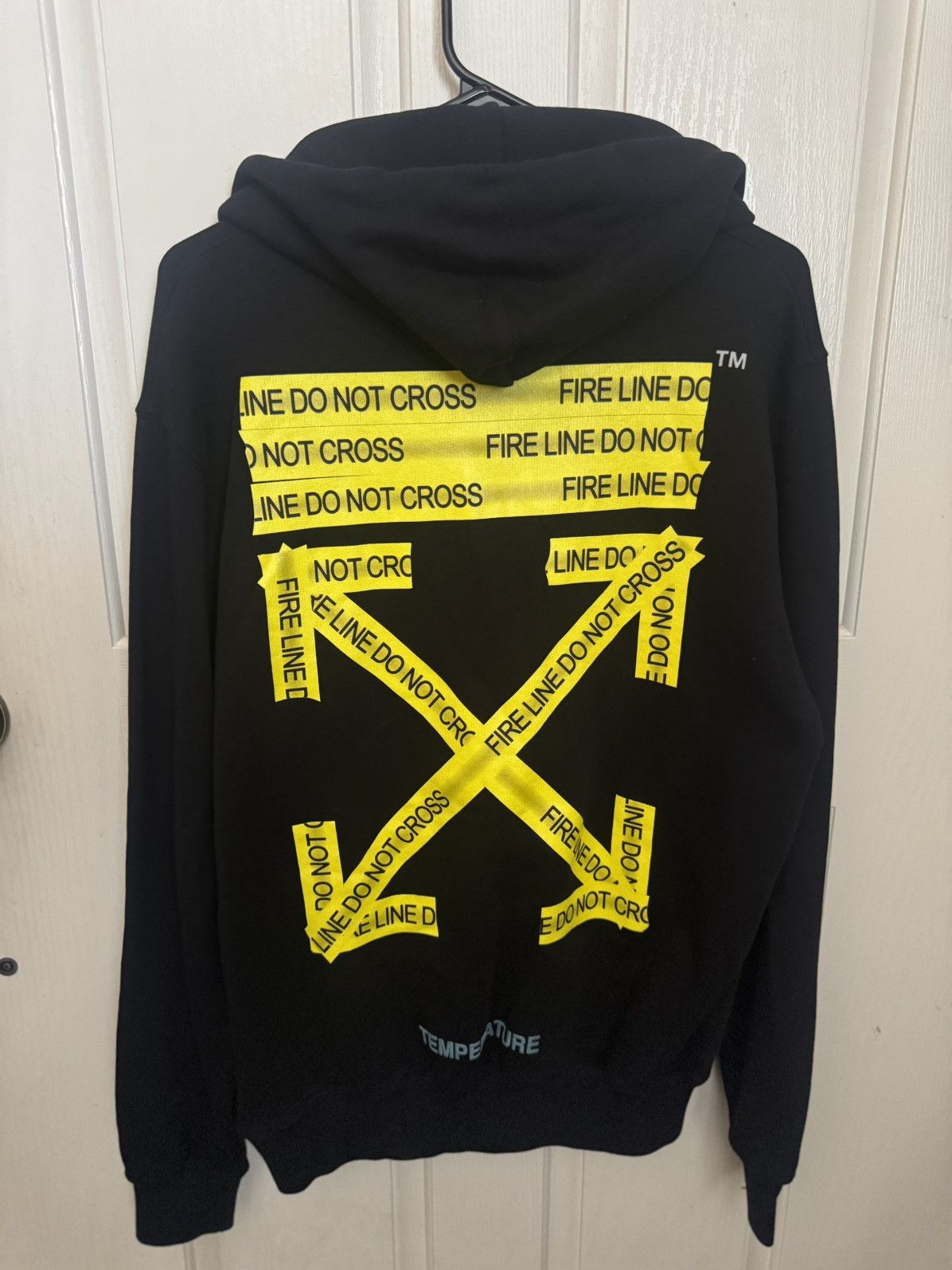Off-White Caution Tape Off White Hoodie Size US XS / EU 42 / 0 - 1 Thumbnail