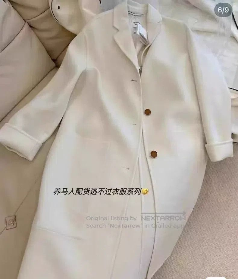 Hermes Hermes White cashmere coat Size XXS / US 00 / IT 34 - 5 Thumbnail