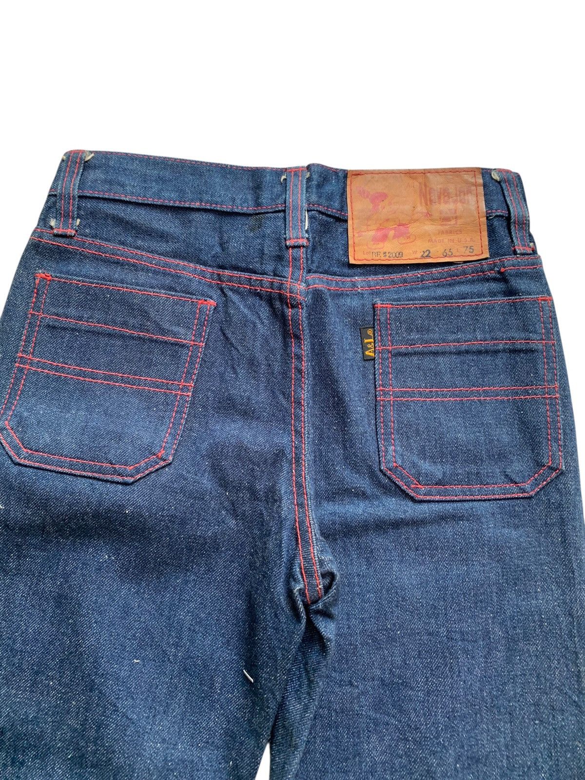 Vintage Vintage late 60's Flare Navajon Flared Denim Pants Size 24" / US 00 / IT 34 - 8 Thumbnail