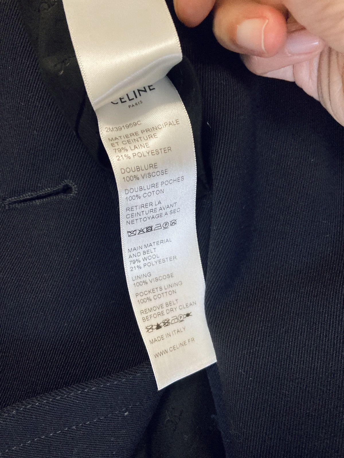 Celine CELINE BY HEDI SLIMANE 20SS RUNWAY TRENCH COAT IN NAVY Size US S / EU 44-46 / 1 - 7 Thumbnail