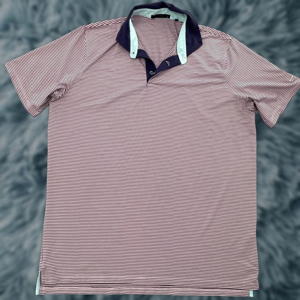 Vintage Greyson Shirt Polo XL Adult Large Extra Pink Striped Golf Mens Logo Stretch Lightweight Breathable Moisture Wicking Regular Football? Size US XL / EU 56 / 4 - 1 Thumbnail