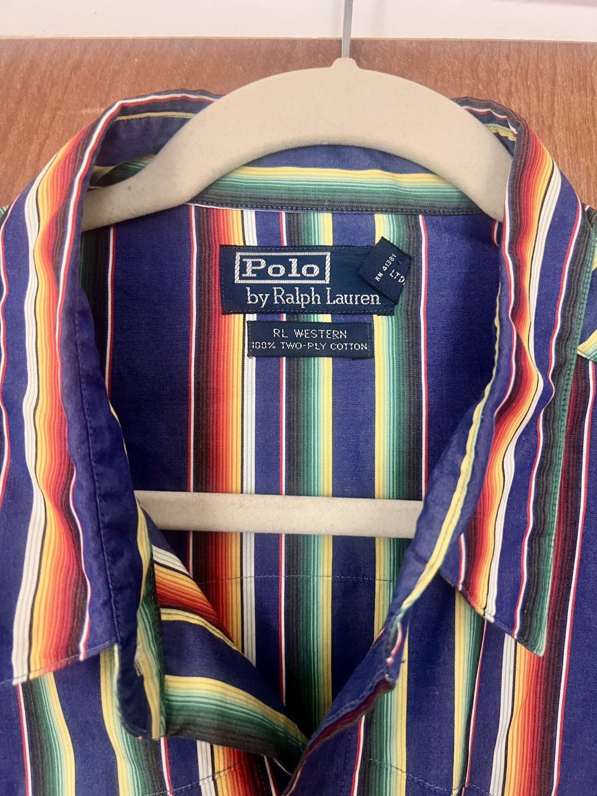 Polo Ralph Lauren Multi Stripe Western Snap shirt Size US XXL / EU 58 / 5 - 2 Thumbnail