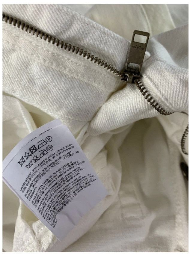 Saint Laurent Paris Saint Laurent 🇮🇹 x Hedi Slimane D02 M/SK-LW Blanc Jean 30 NWT Size US 30 / EU 46 - 10 Thumbnail