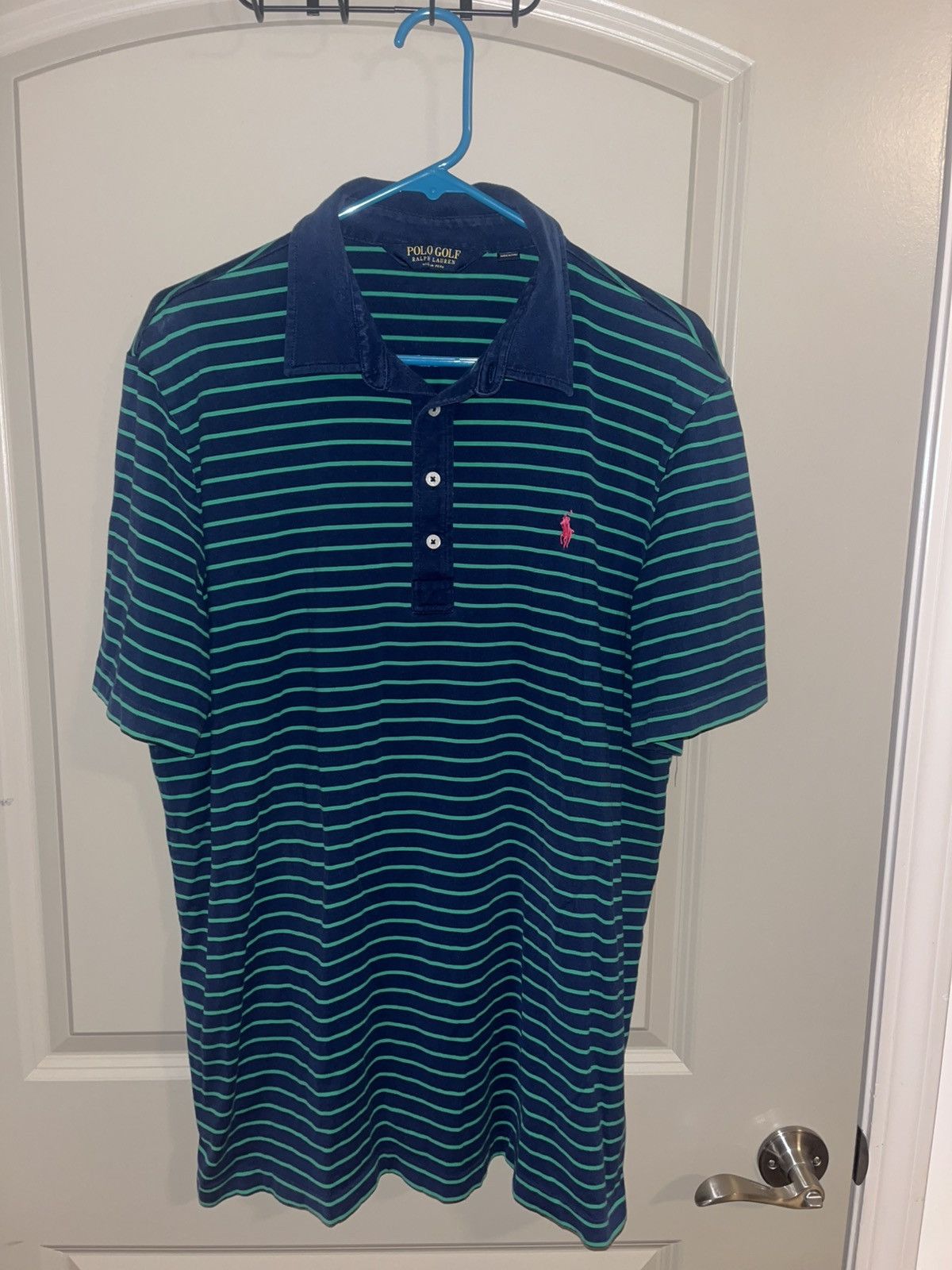 Polo Ralph Lauren Ralph lauren navy blue stripe polo Size US XL / EU 56 / 4 - 1 Thumbnail