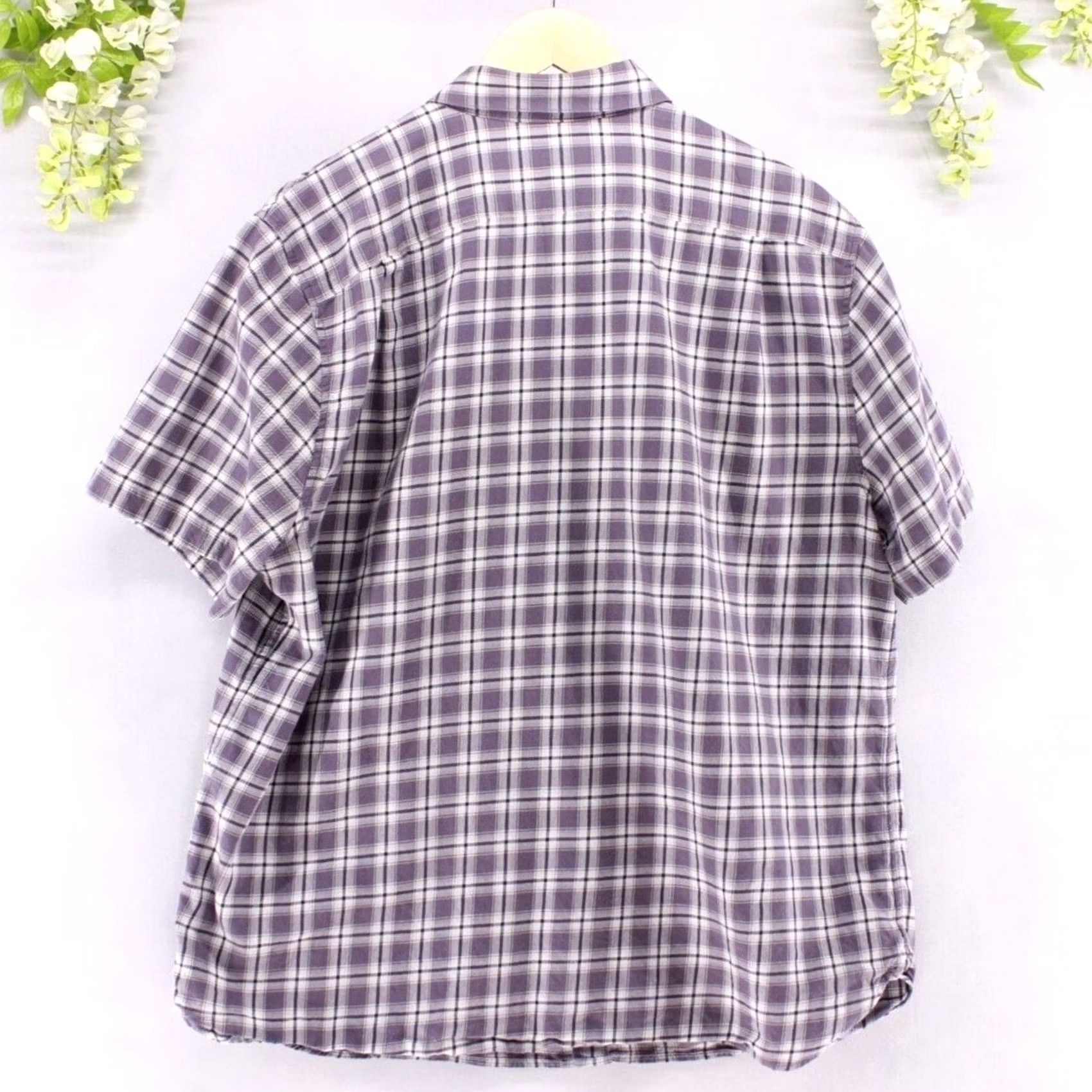 Vince Vince Men's Plaid Short Sleeve Shirt Button Down XL Multicolor Classic Designer Size US XL / EU 56 / 4 - 2 Thumbnail