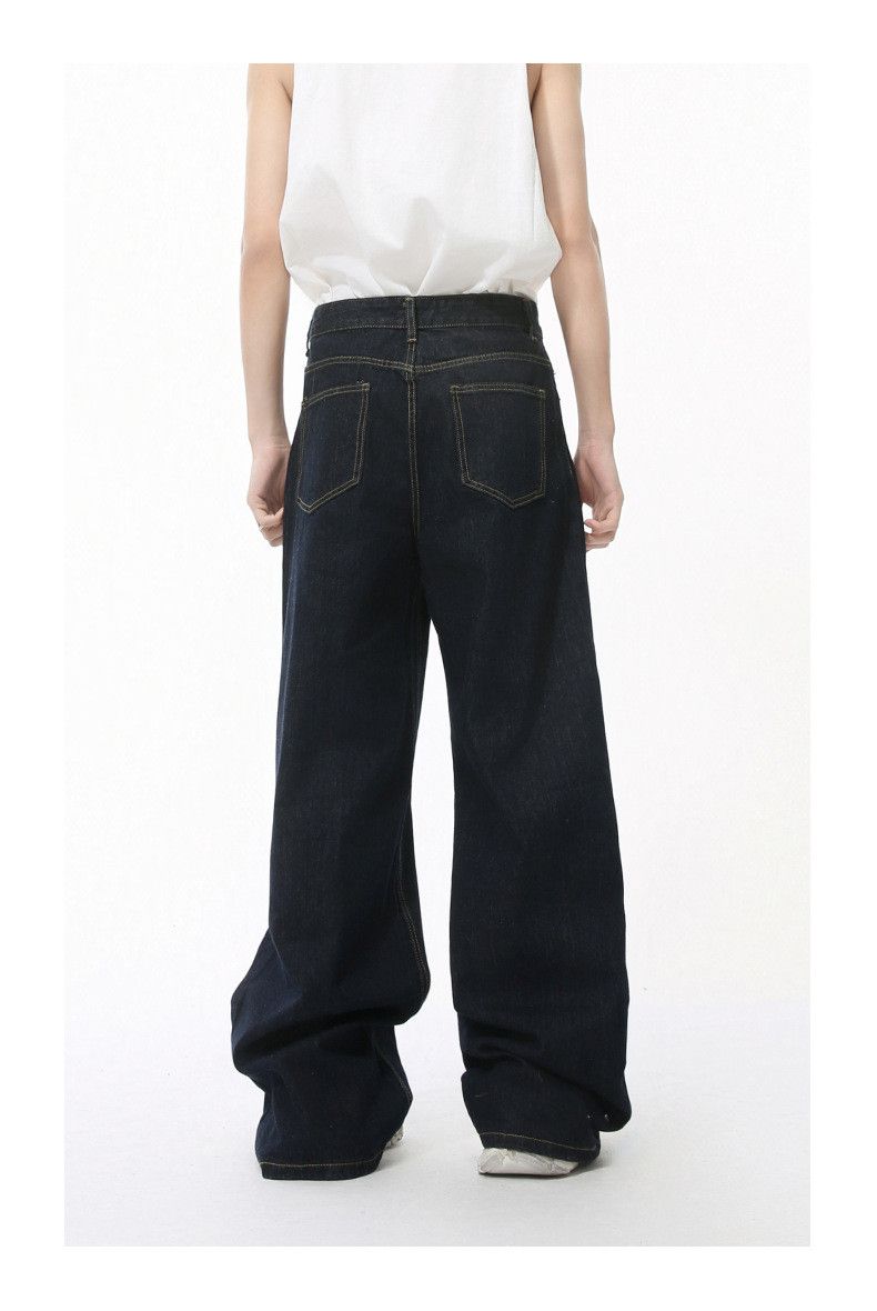 Japanese Brand × Vintage Japanese retro deconstructed wide-leg straight jeans trend Size US 32 / EU 48 - 6 Thumbnail
