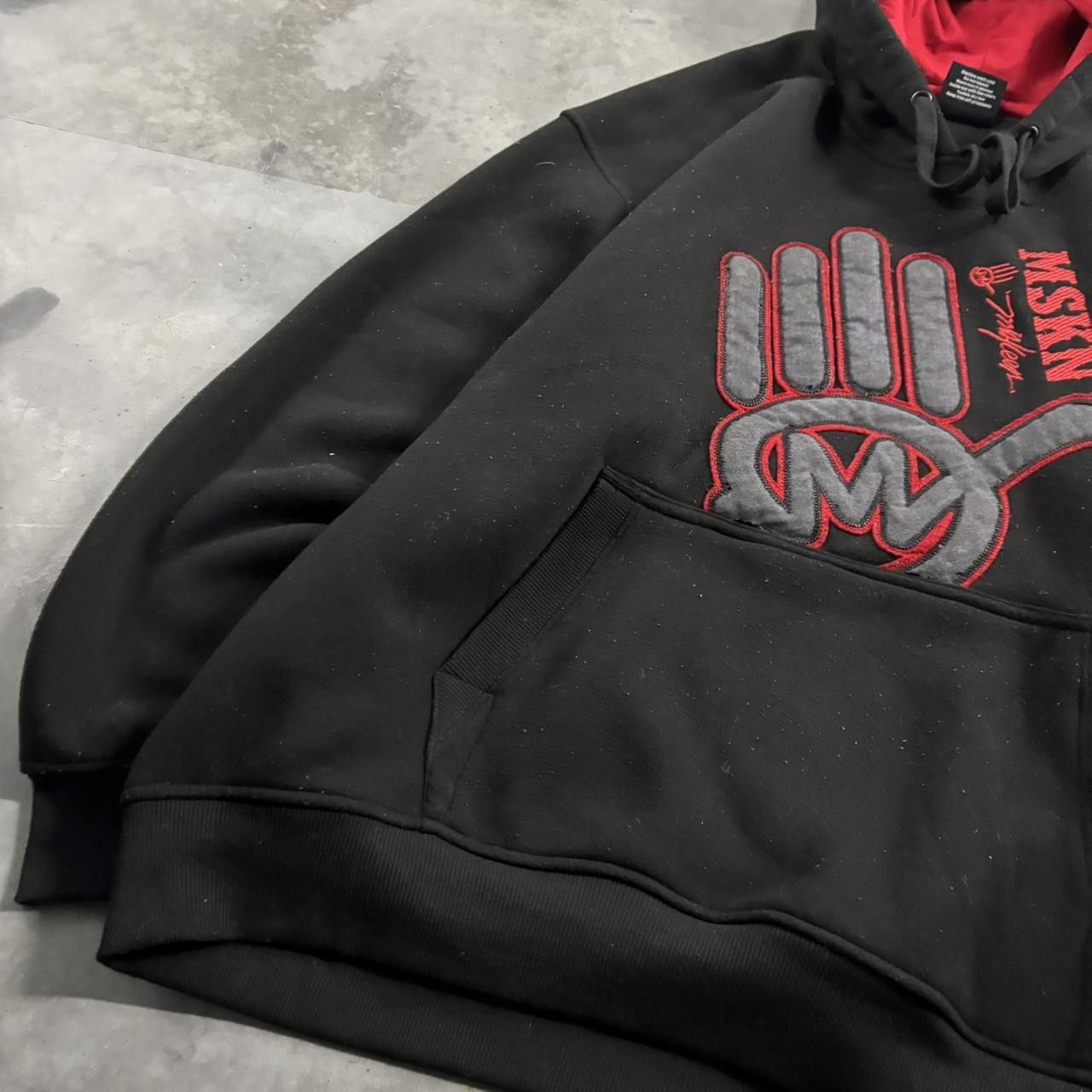 Vintage Crazy Vintage Y2K/2000s Black & Red Miskeen Streetwear Skater Style Hoodie! Size US XXL / EU 58 / 5 - 3 Thumbnail
