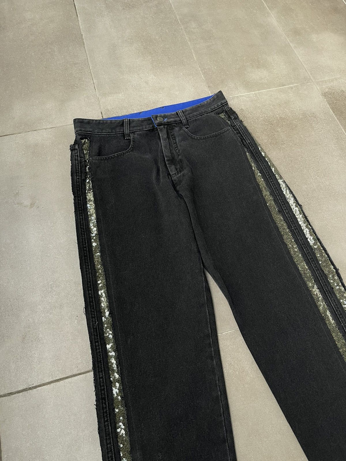 Other !DS! AW22 Koche Aplications Black Denim Pants Size US 32 / EU 48 - 5 Thumbnail