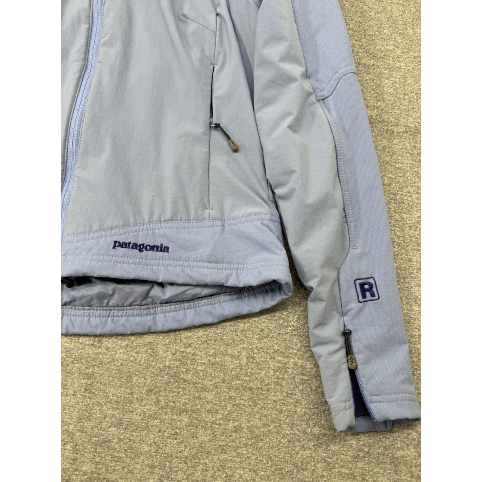 Patagonia VINTAGE Patagonia Jacket Womens Medium Blue Purple Full Zip Nylon Fleece Pocket Logo - USA, Regular Fit, Casual Travel, 90s Style Womens Size M / US 6-8 / IT 42-44 - 2 Thumbnail