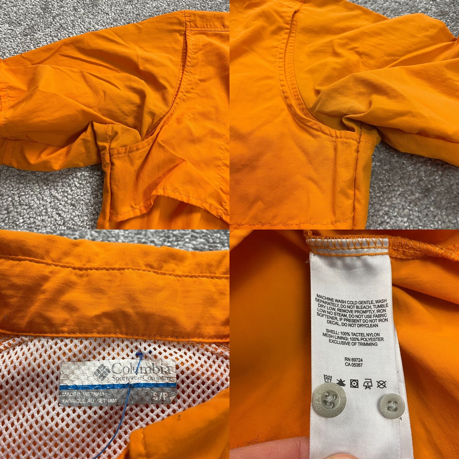 Logo 7 Columbia Shirt Womens Small Orange Nylon University Of Tennessee Logo Bahama PFG Size S / US 4 / IT 40 - 8 Thumbnail