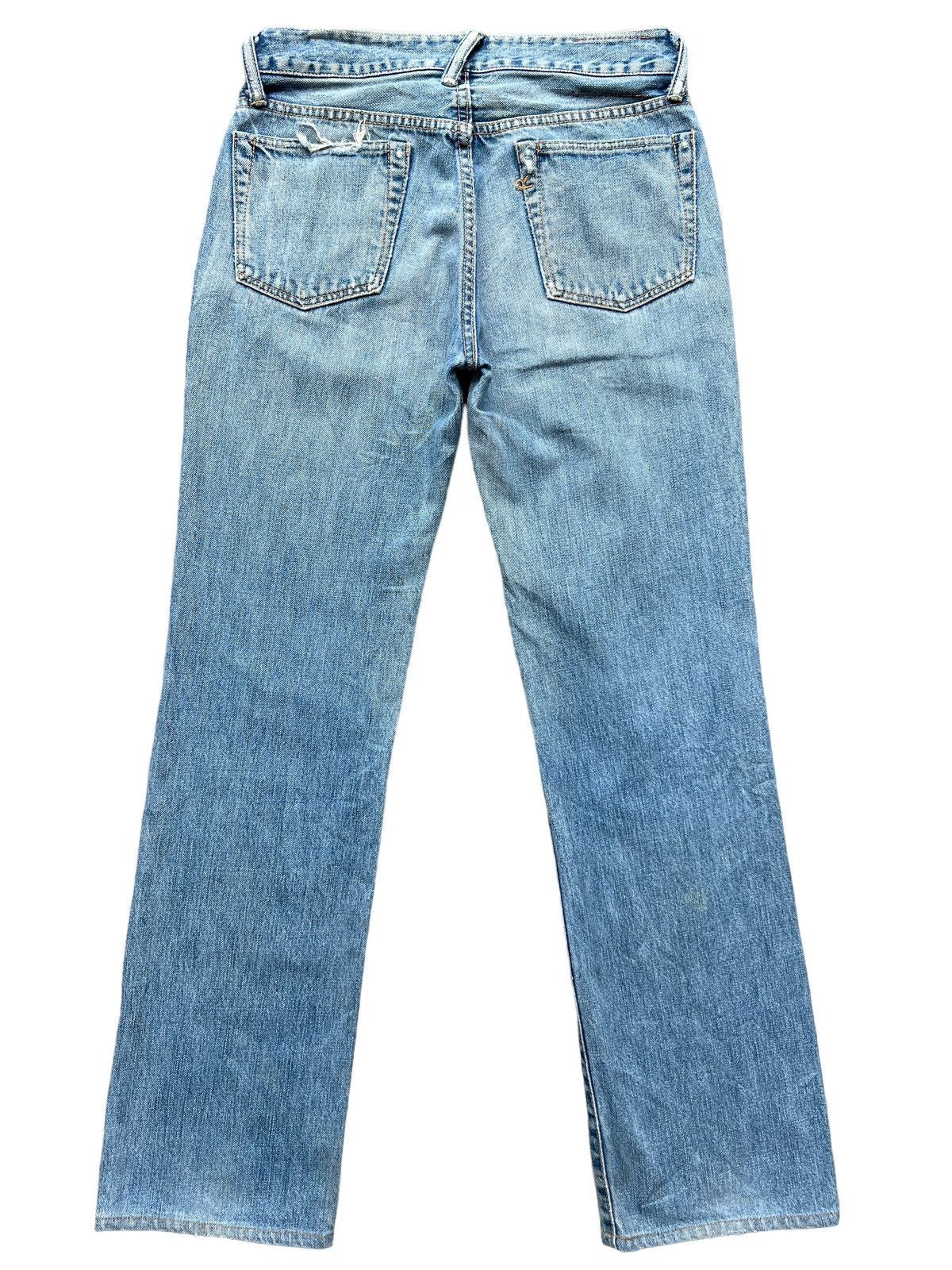 45rpm Vintage 45RPM Japan Distressed Faded Denim Jeans 29x30 Size US 29 - 3 Thumbnail