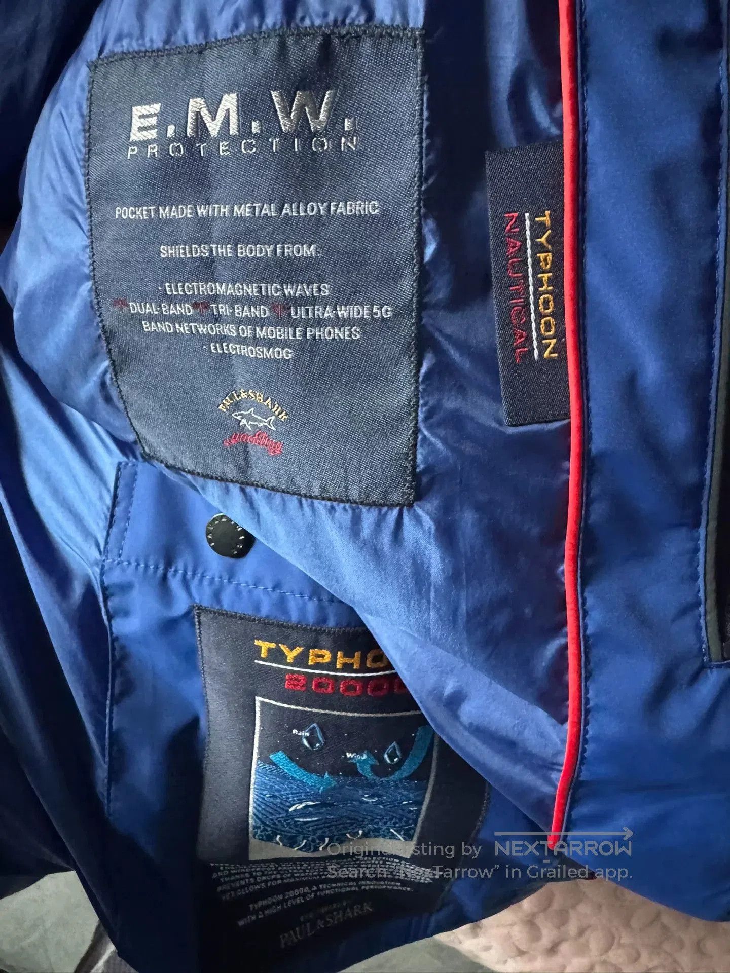 Paul & Shark Paul Shark Blue Waterproof Jacket M Size. Size US M / EU 48-50 / 2 - 4 Thumbnail