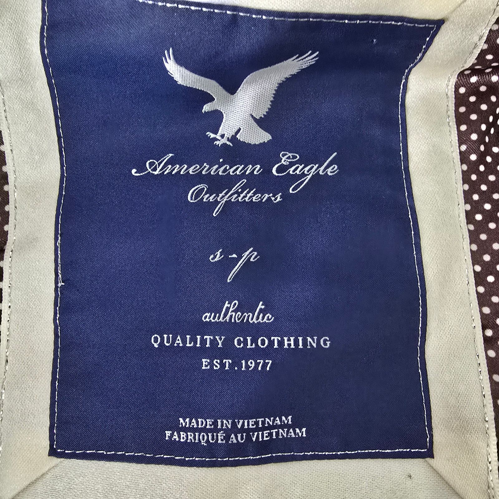 American Eagle Outfitters American Eagle Bomber Jacket Zip Toggle Herringbone Wool ble Size S / US 4 / IT 40 - 13 Thumbnail