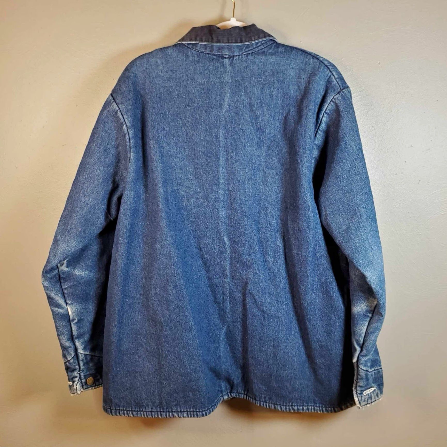 Vintage VINTAGE WearGuard Jacket Coat Canvas Work Mid-Length Blue Denim Lined Zip Men M Regular Blanket Lined USA Rough Work Coat Vintage WearGuard Size US M / EU 48-50 / 2 - 5 Thumbnail