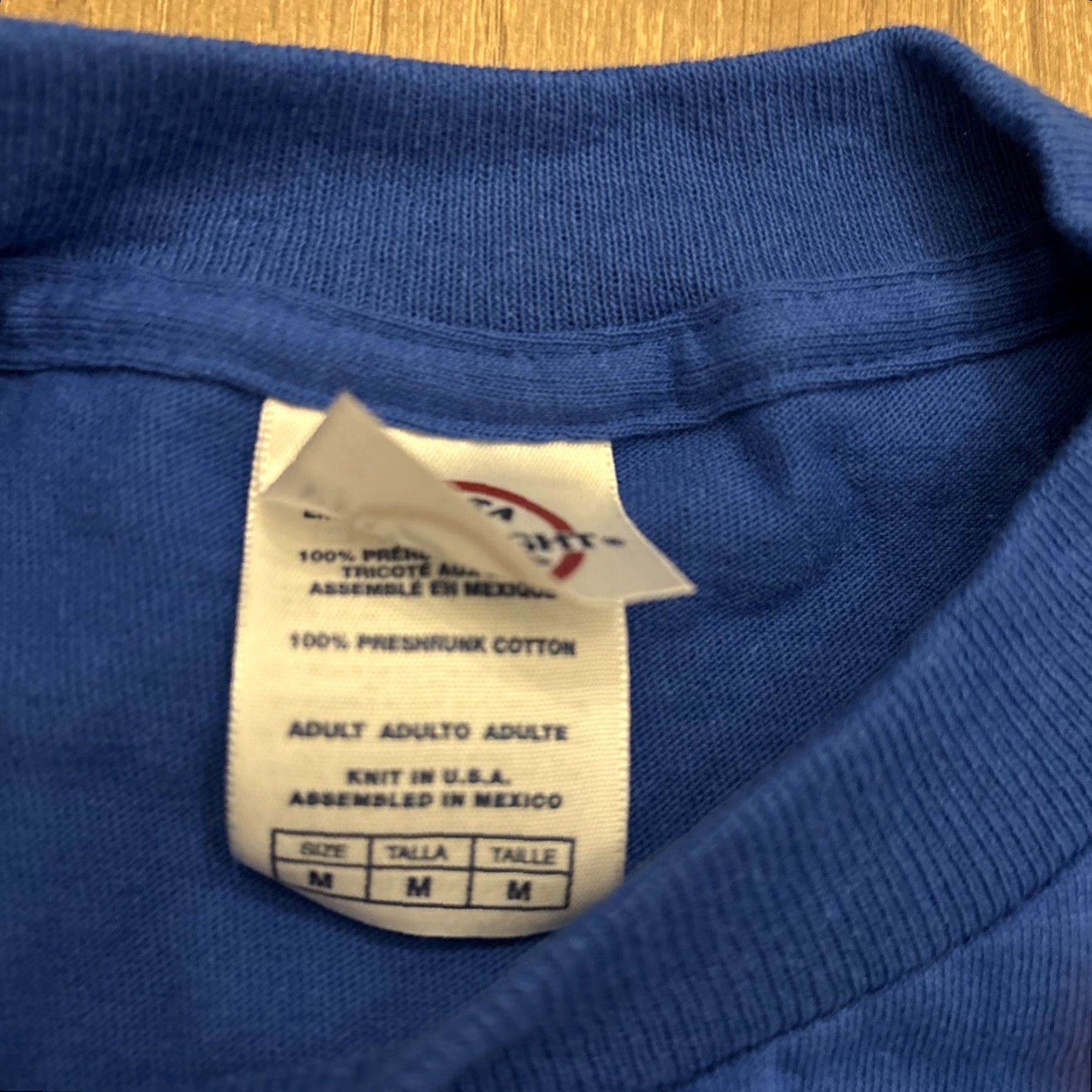 Delta VINTAGE Delta Presidential Physical Fitness Award Shirt Adult Medium Blue EUC Mens Size US M / EU 48-50 / 2 - 3 Thumbnail