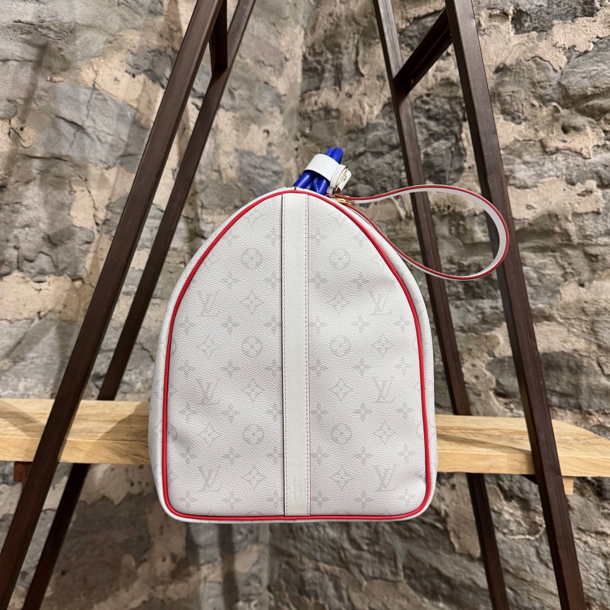 Louis Vuitton × NBA Louis Vuitton X NBA Antarctica Monogram Basket Keepall 55 Size ONE SIZE - 6 Thumbnail