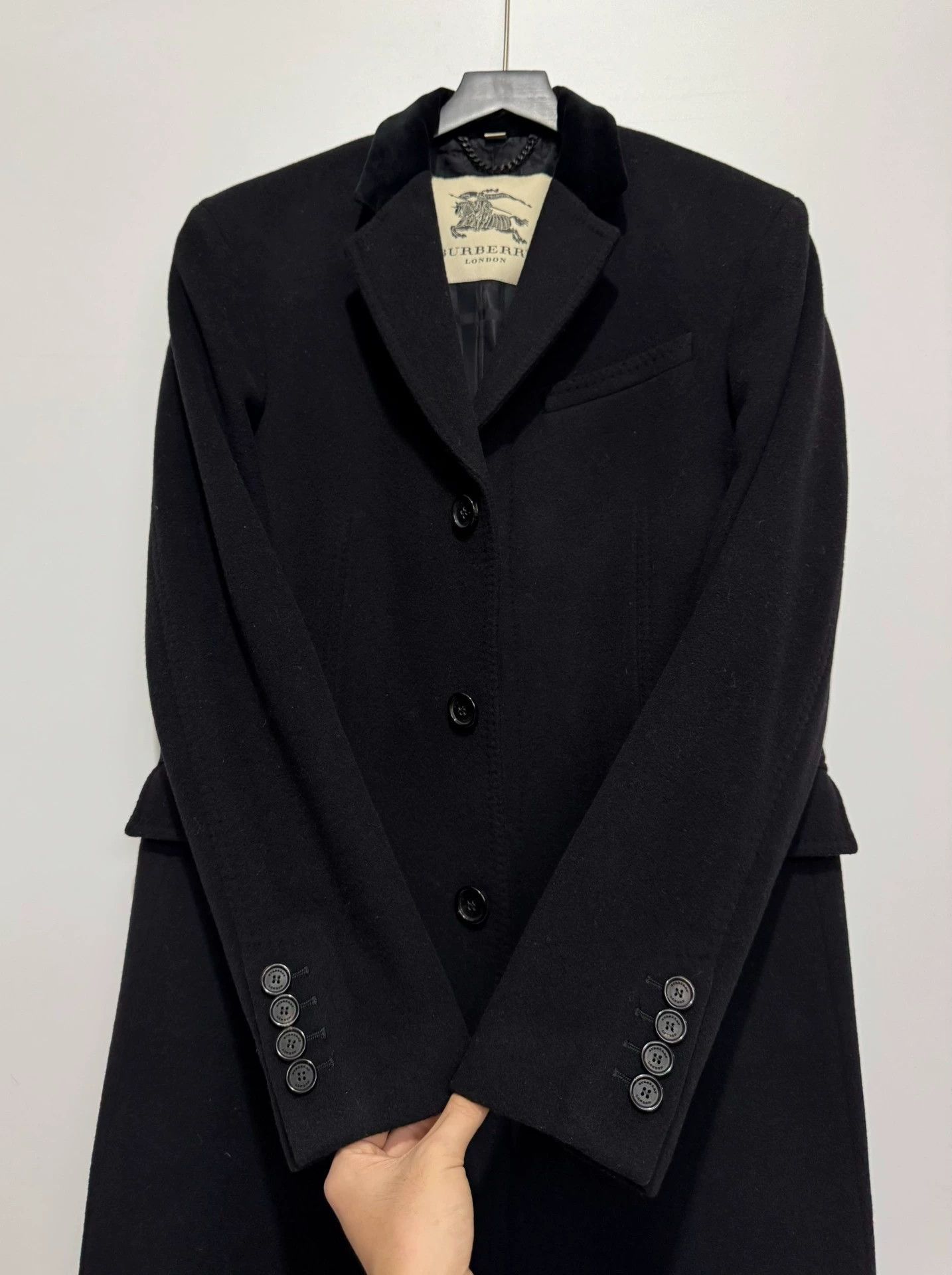 Burberry Burberry Wool Cashmere Chester Coat Velvet Collar Size 50L - 3 Thumbnail