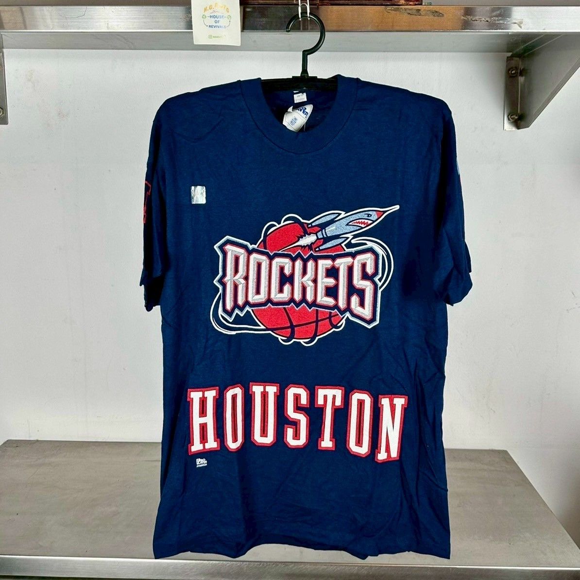 NBA × Pro Player × Vintage Vintage 90s Houston Rockets Double Sided NBA Deadstock Tee Size US L / EU 52-54 / 3 - 1 Thumbnail