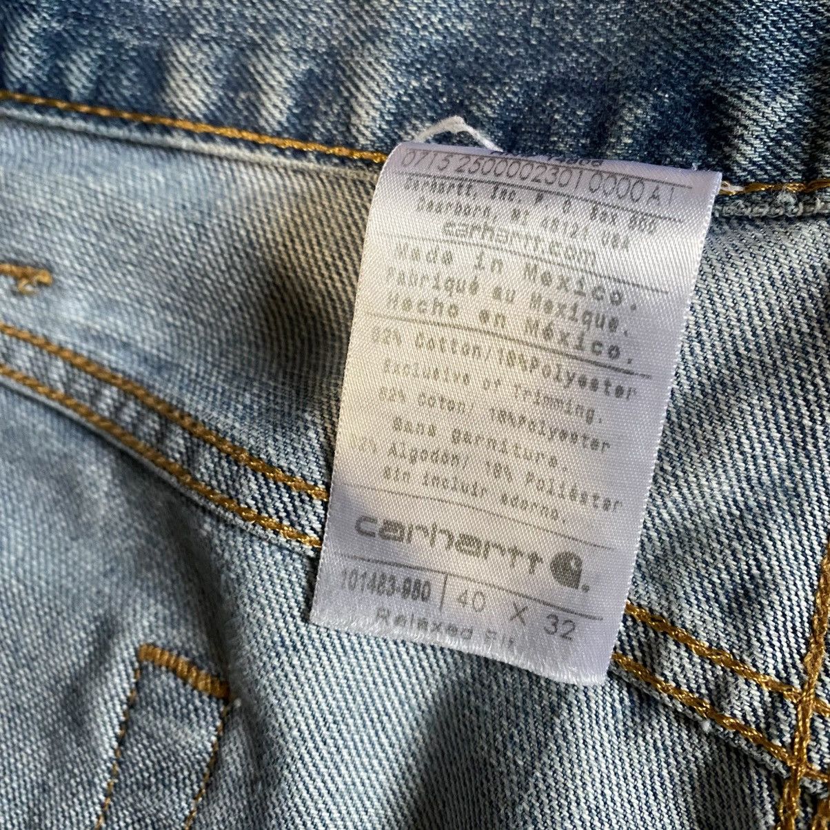 Carhartt Carhartt Jeans Men's 40x32 Blue Relaxed Fit Workwear Size US 40 / EU 56 - 9 Thumbnail