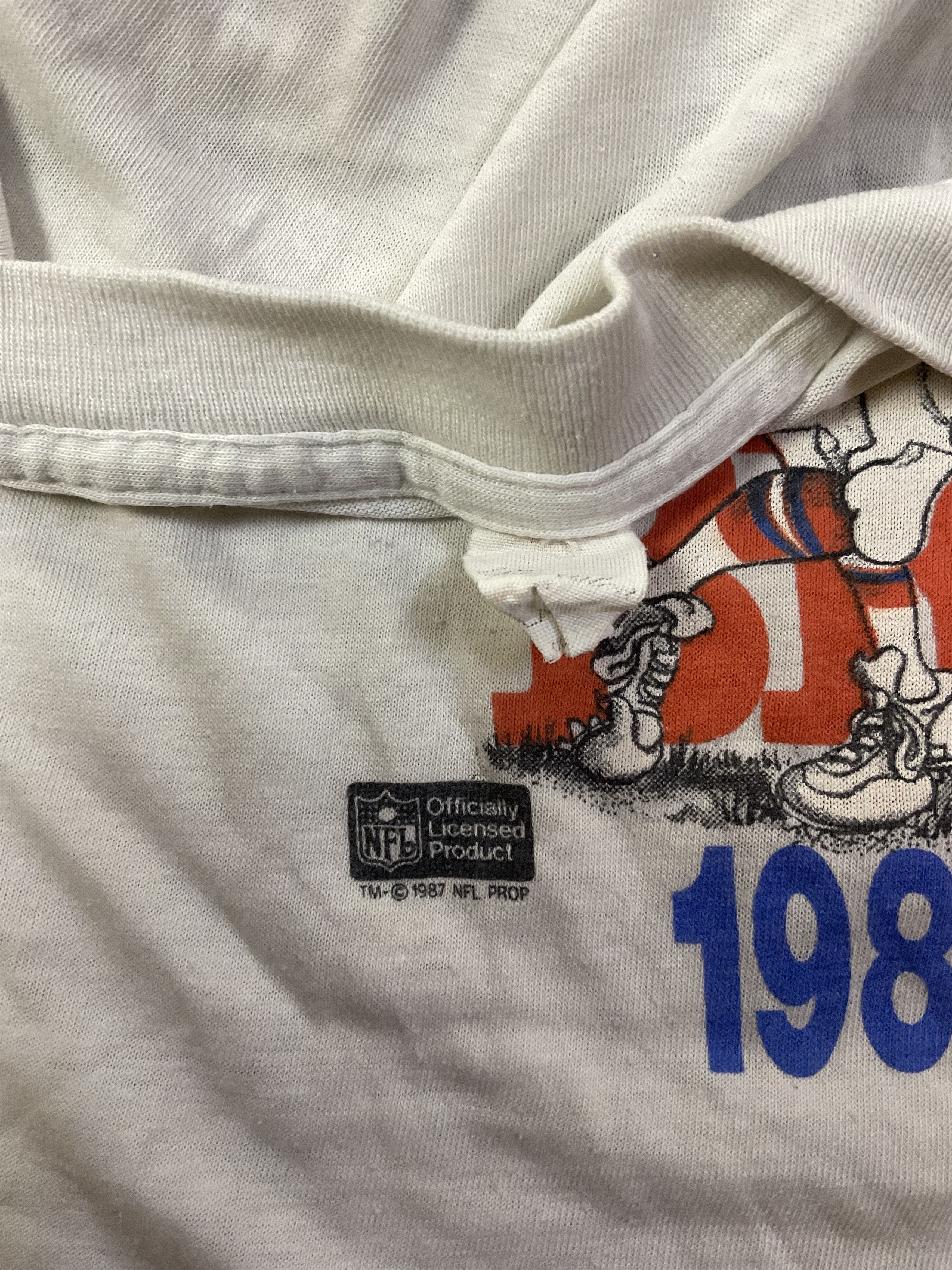NFL Vintage 3 Amigos NFL Broncos 1987 AFC T-Shirt Soft & Thin Size US M / EU 48-50 / 2 - 4 Thumbnail