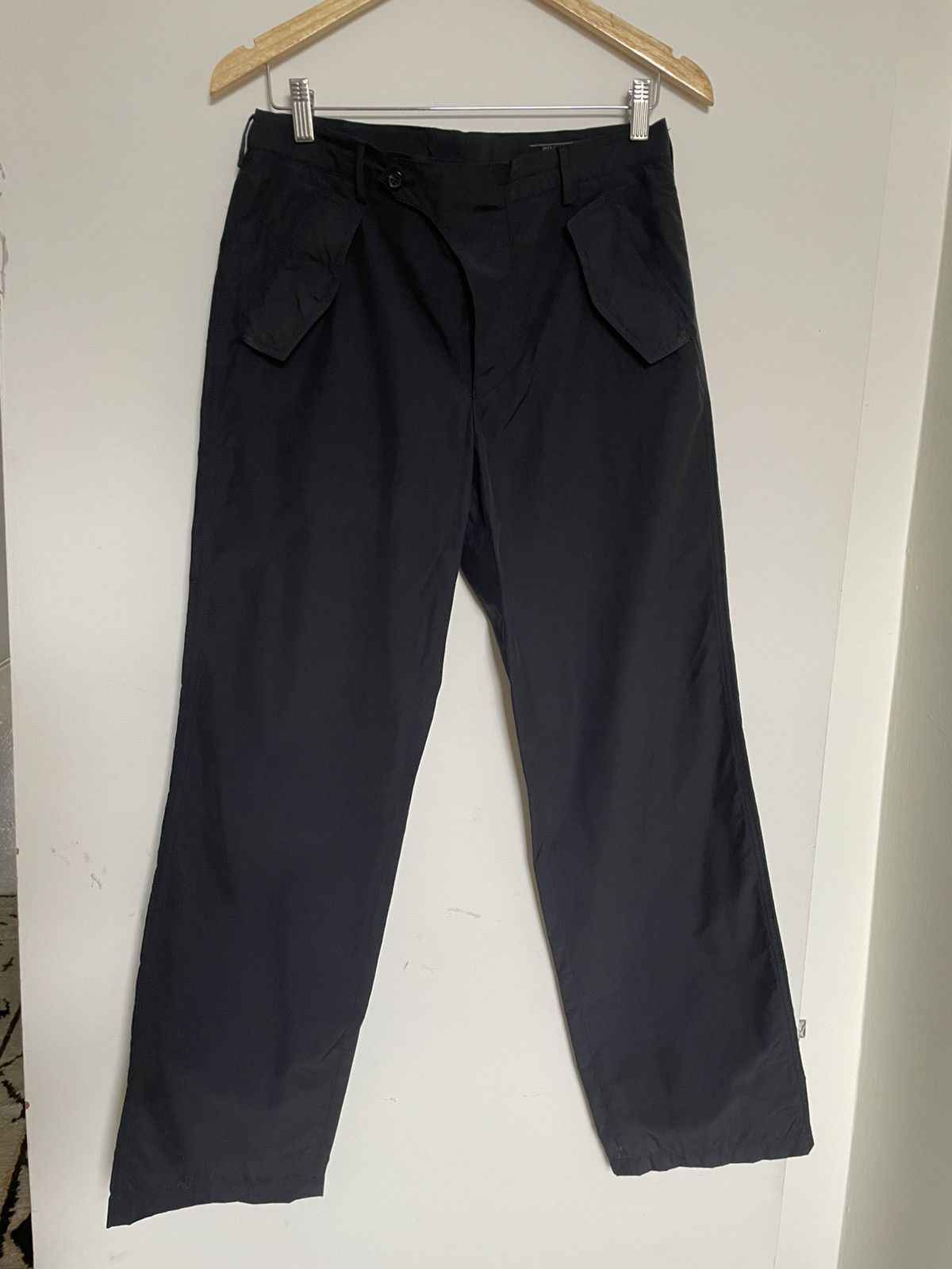Prada Prada cotton nylon trouser dark navy Size US 30 / EU 46 - 1 Thumbnail