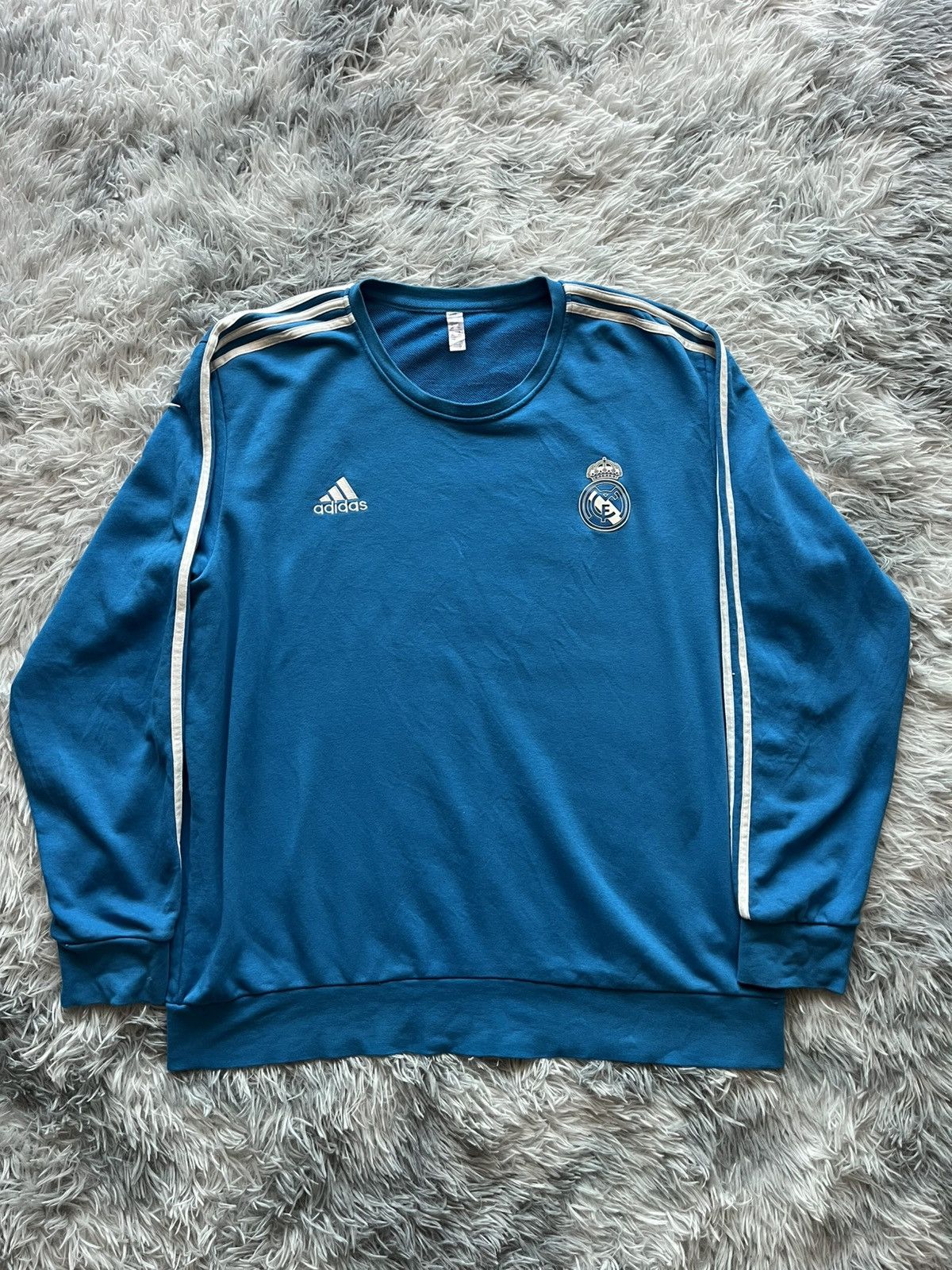 Adidas Adidas Men's Real Madrid Sweat Top Sweatshirt Size US XXL / EU 58 / 5 - 1 Thumbnail