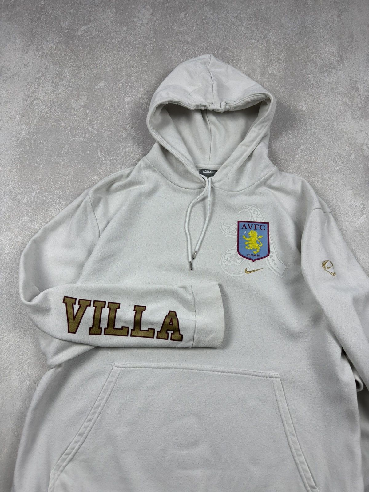 Nike Vintage Nike 00s Aston Villa FC Football Hoodie Soccer Size US L / EU 52-54 / 3 - 6 Thumbnail